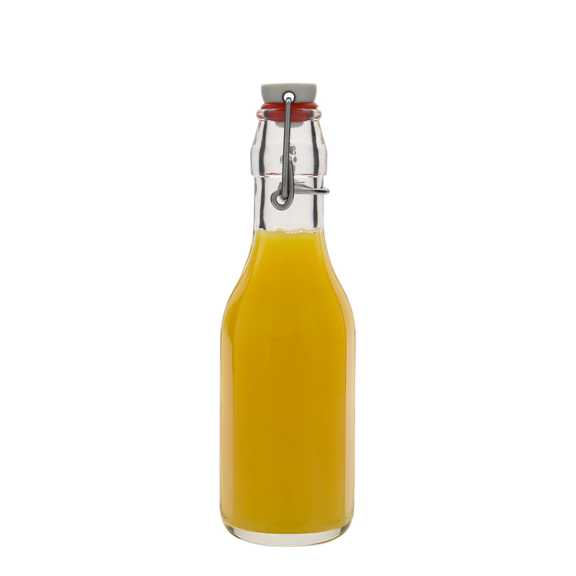 250 ml glazen fles 'Bravo', tienhoekig, opening: beugelsluiting