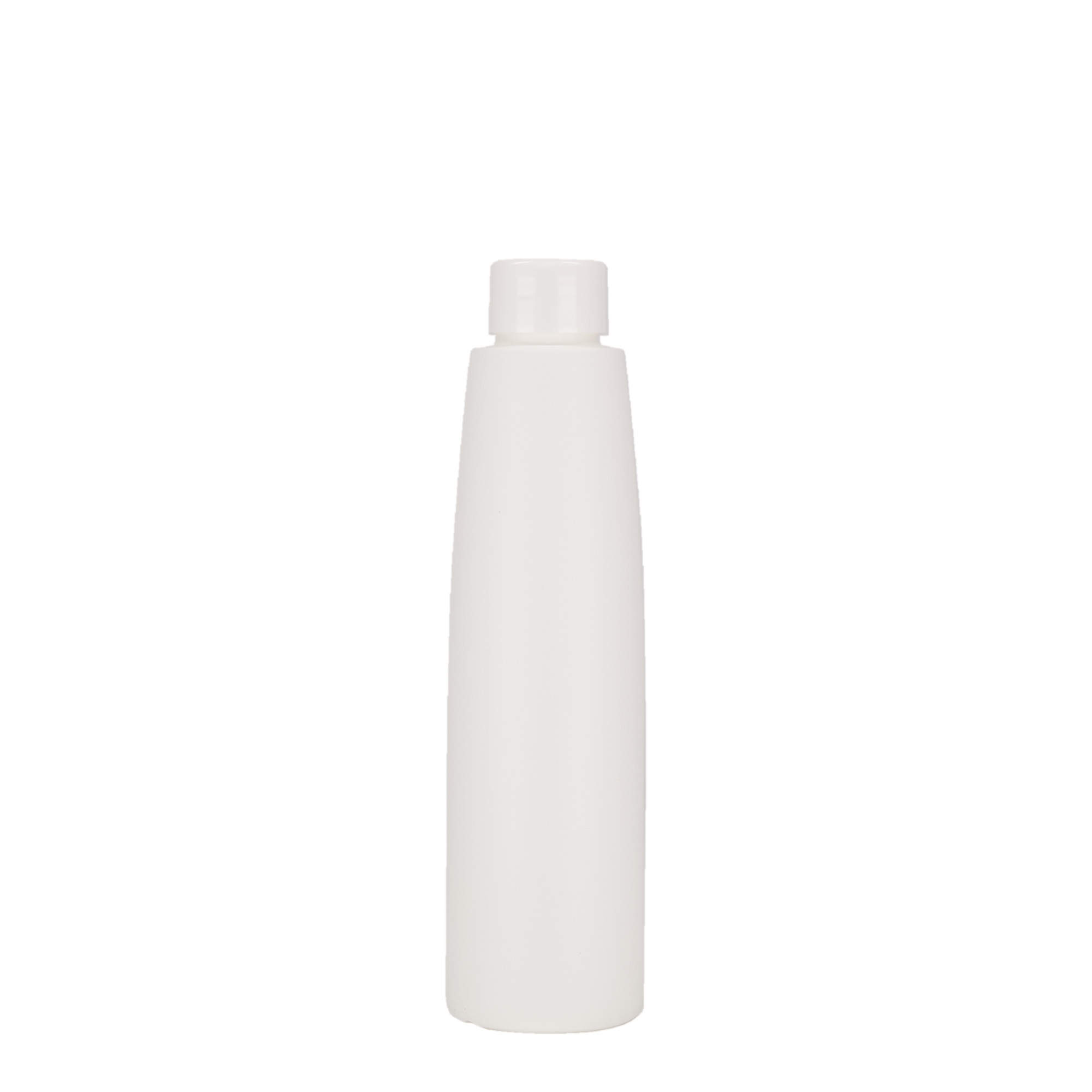 Plastic fles 'Donald', 200 ml, HDPE, wit, monding: 24/410
