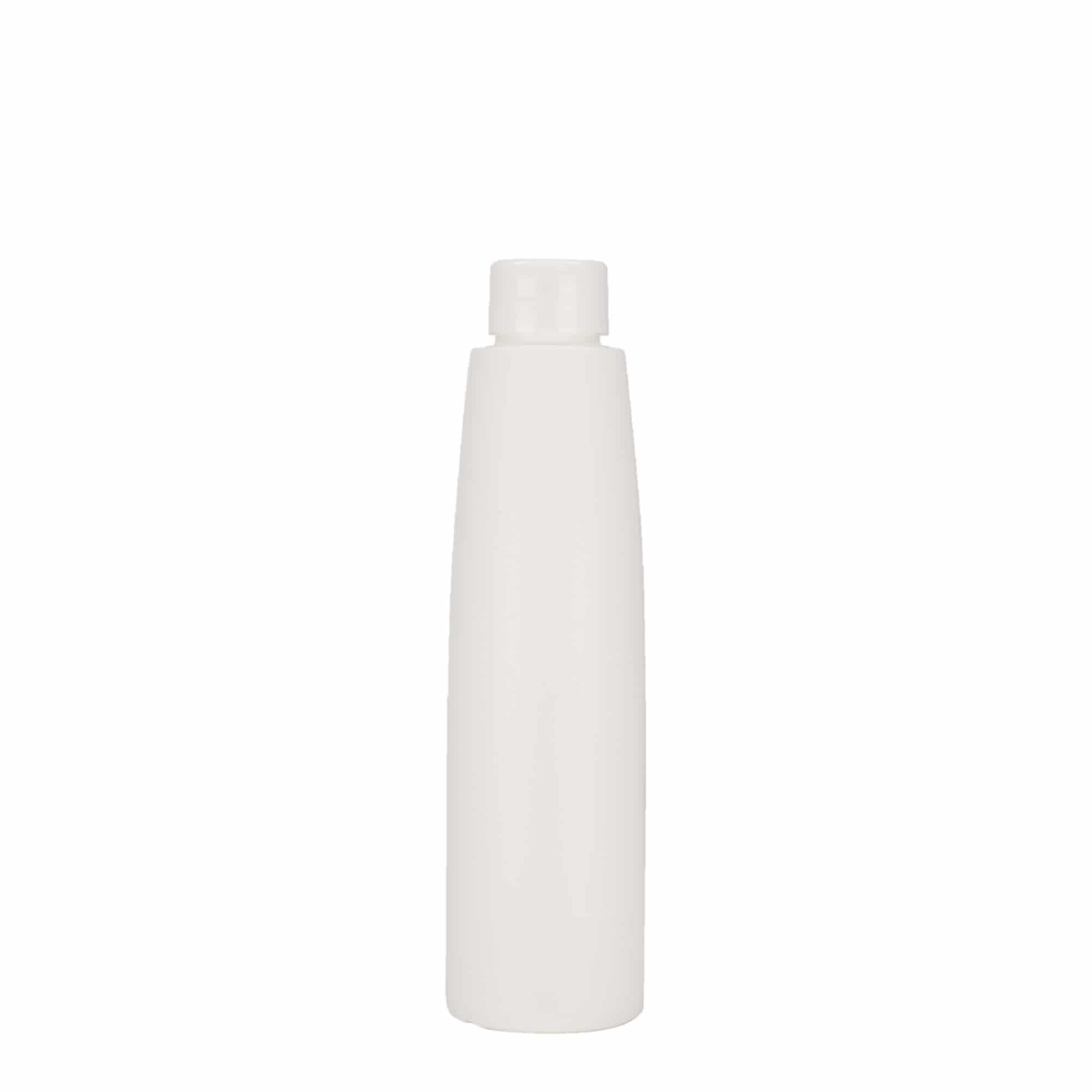 200 ml kunststoffles 'Donald', HDPE, wit, opening: 24/410