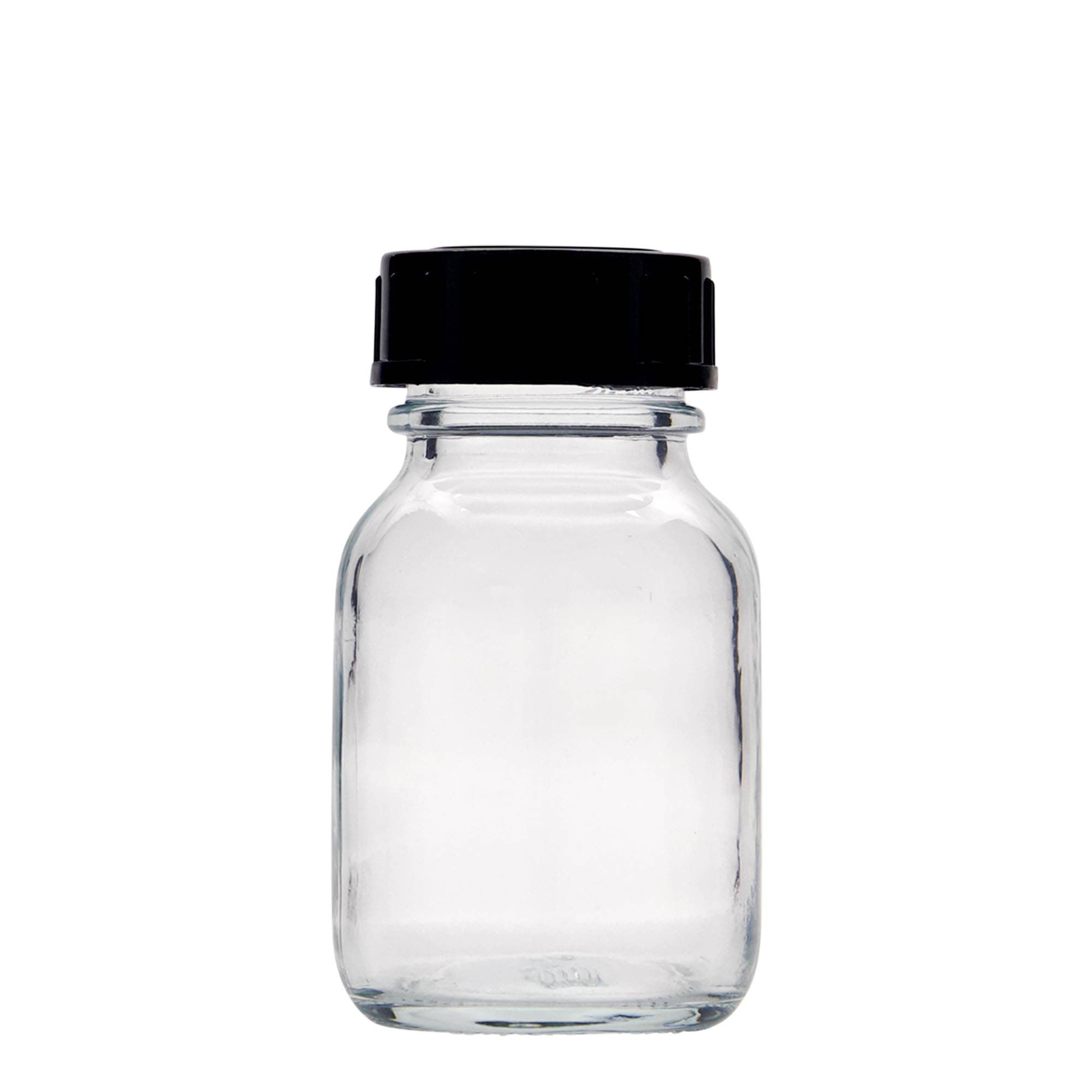 50 ml bredehalsfles, opening: DIN 32