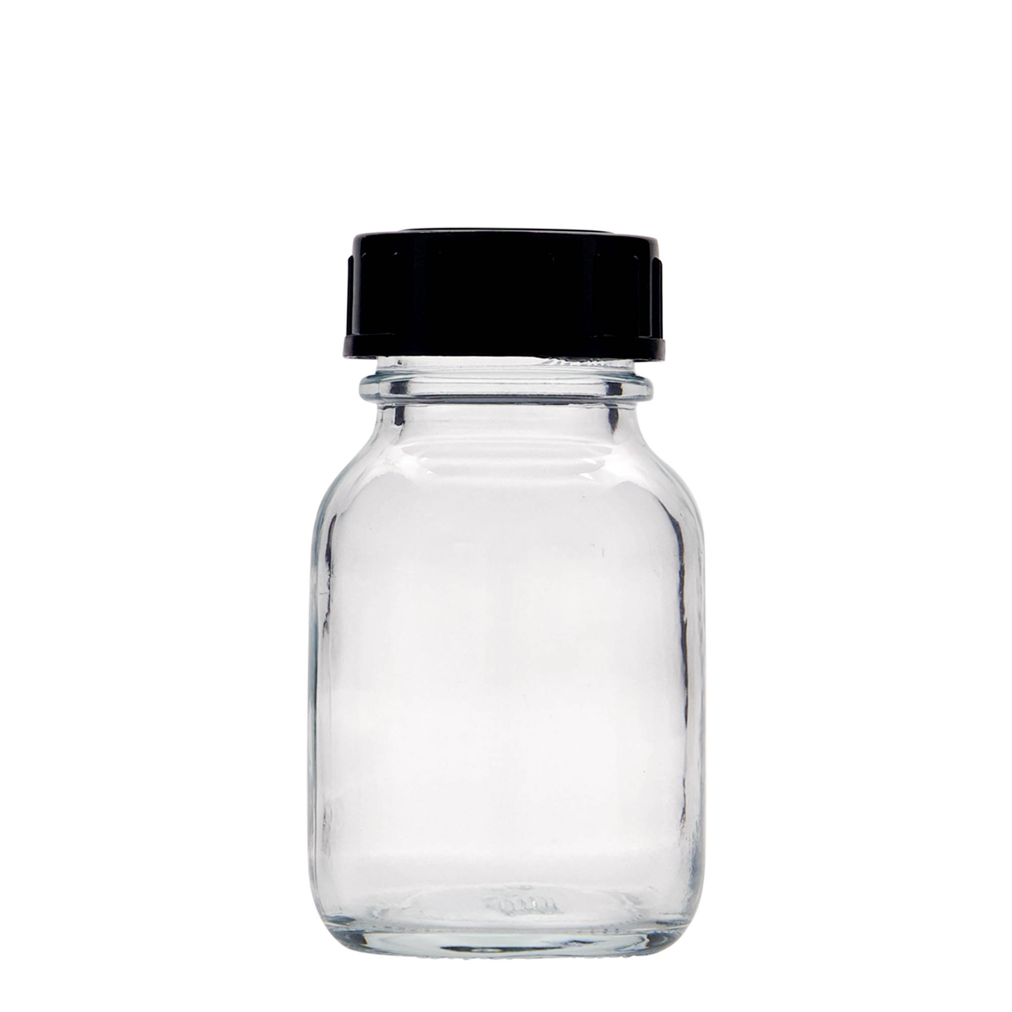 50 ml bredehalsfles, opening: DIN 32 50 ml bredehalsfles, opening: DIN 32