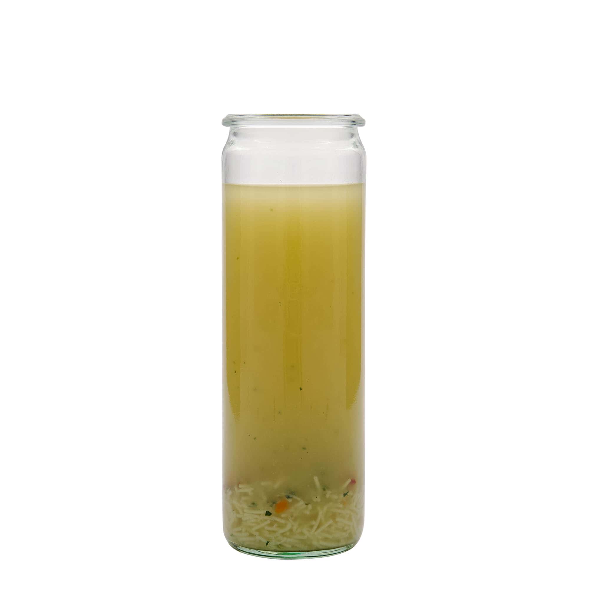 600 ml WECK-cilinderglas, opening: ronde rand