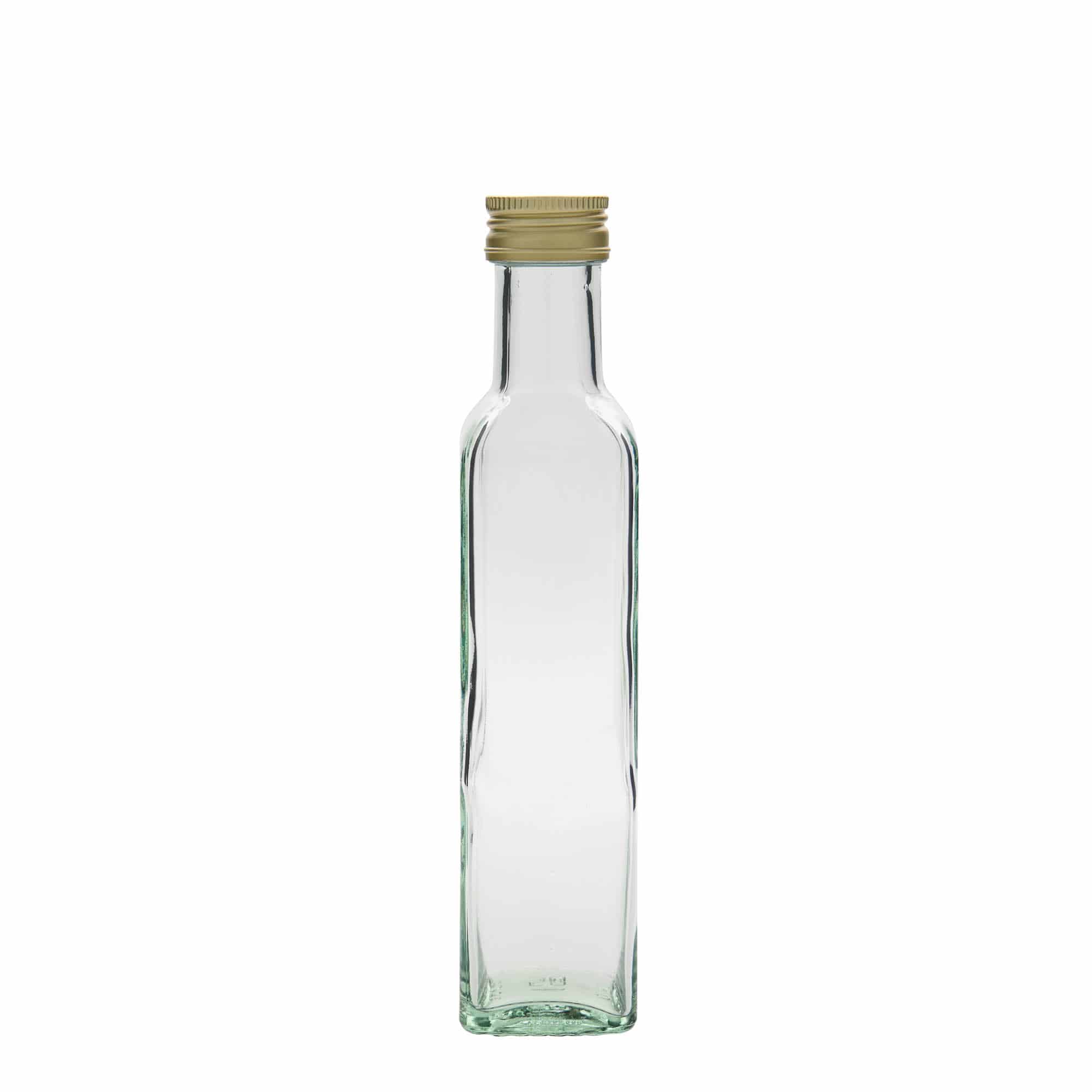 250 ml glazen fles 'Marasca', vierkant, opening: PP 31,5