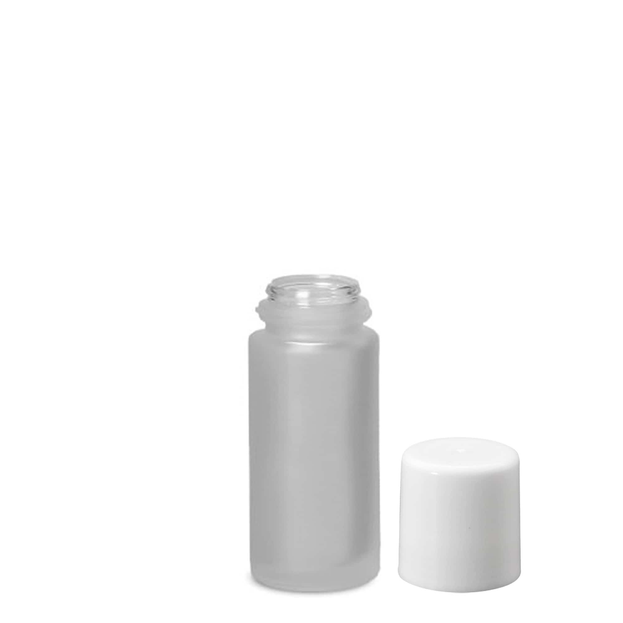 50 ml roll-on fles, glas, mat, opening: schroefdop