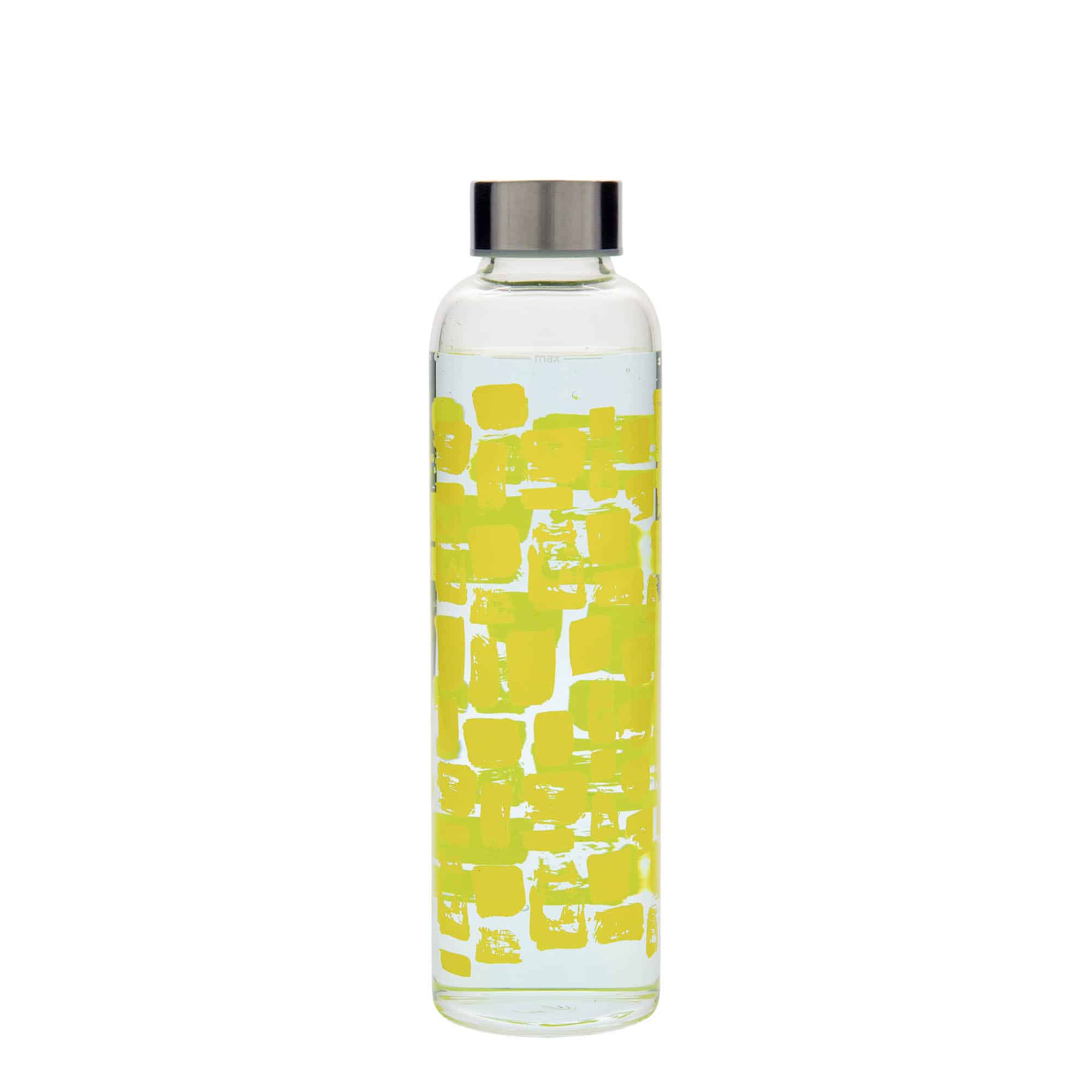 500 ml drinkfles 'Perseus - Gele Rechthoeken', opening: schroefdop