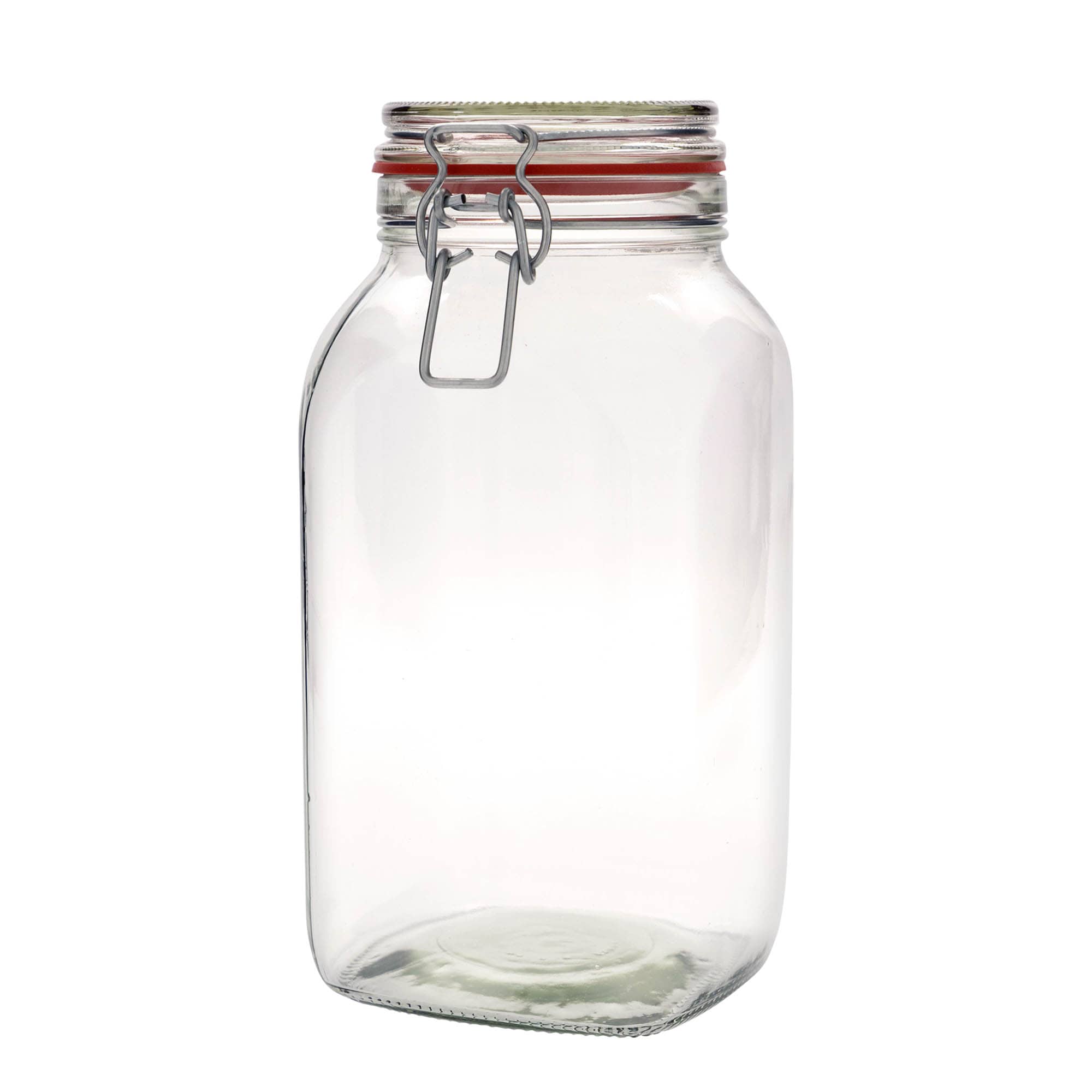 2.590 ml beugelfles, vierkant, opening: beugelsluiting