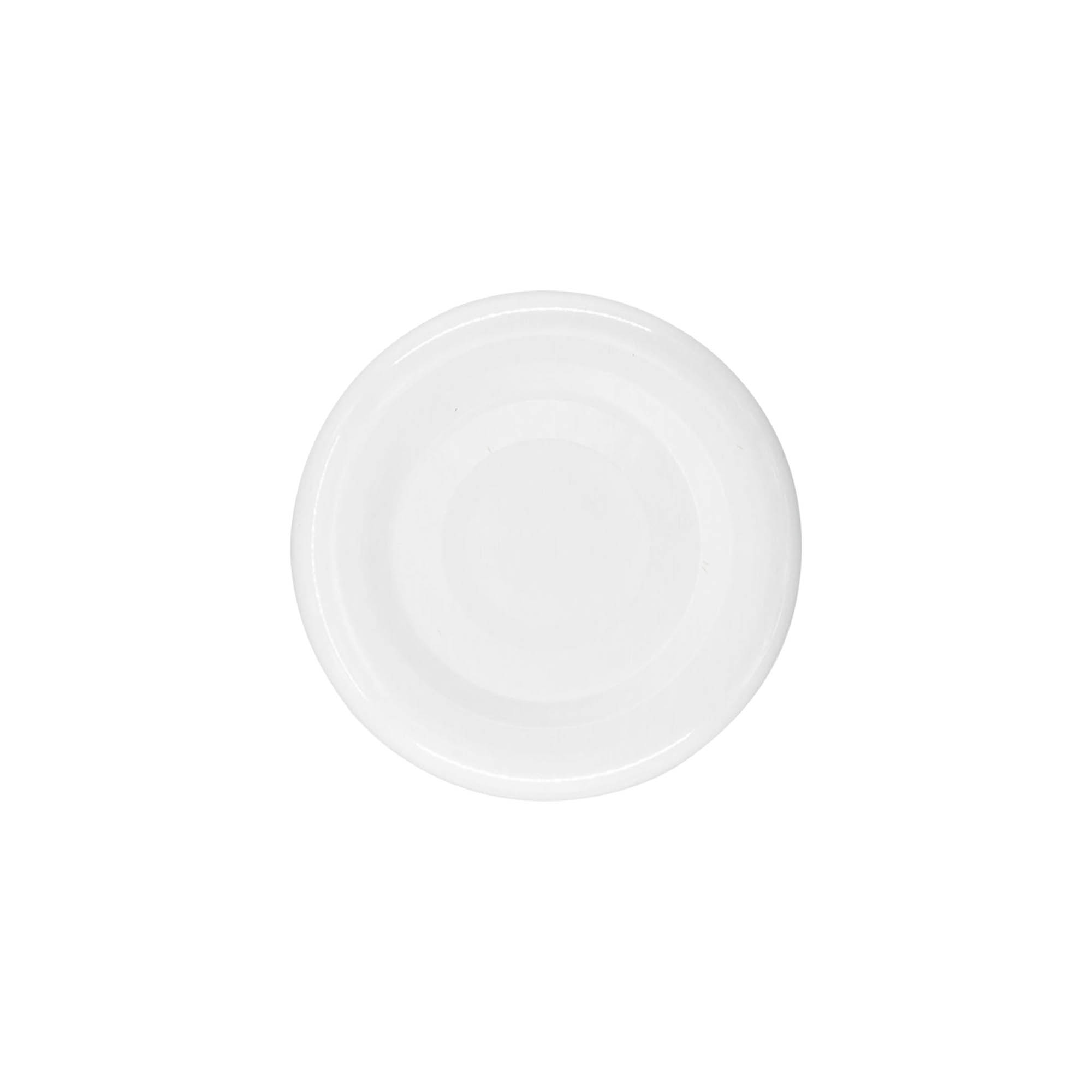 Twist-off-deksel, wit blik, wit, voor opening: TO 38 Twist-off-deksel, wit blik, wit, voor opening: TO 38