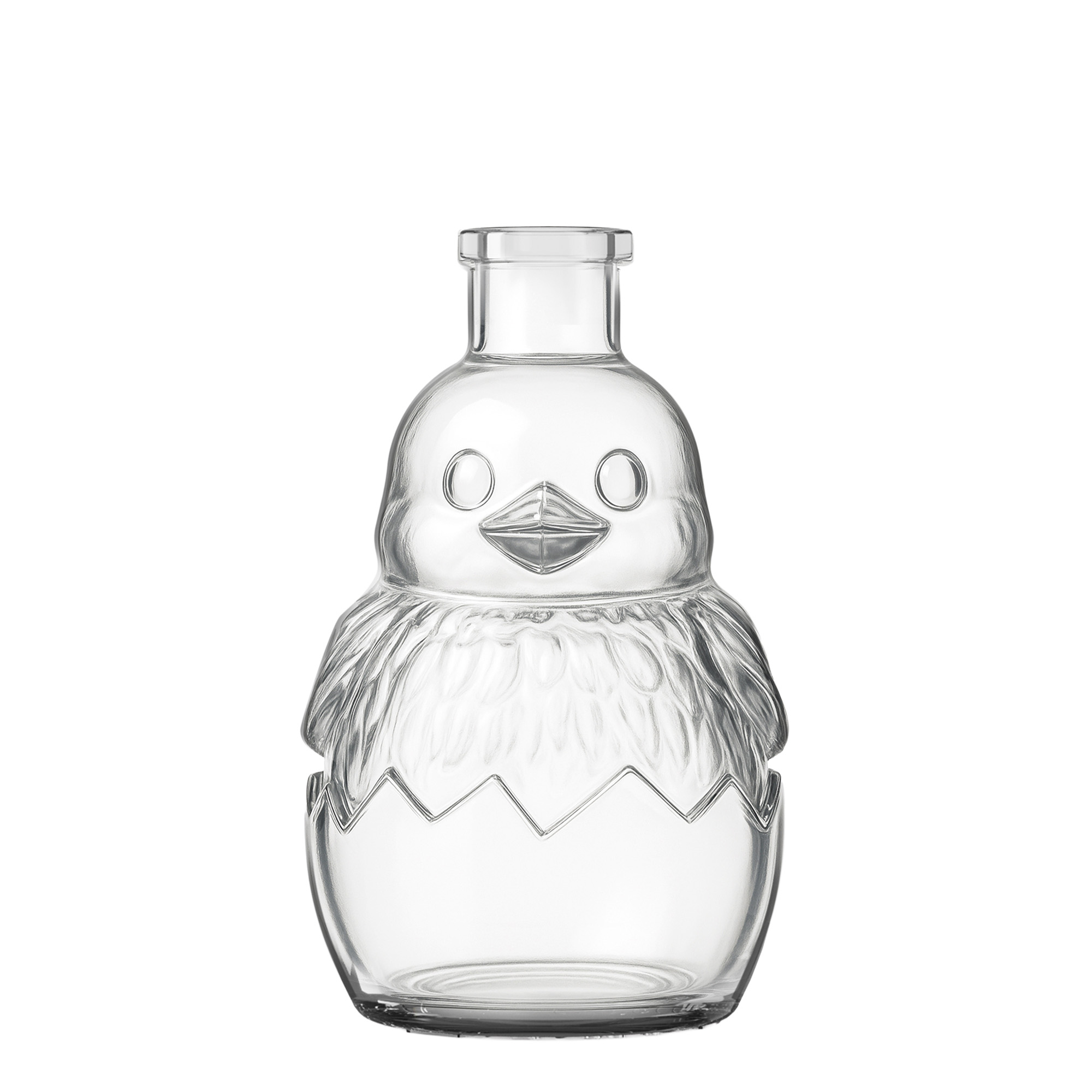 200 ml glazen fles 'Kuiken', hals: kurk 200 ml glazen fles 'Kuiken', hals: kurk