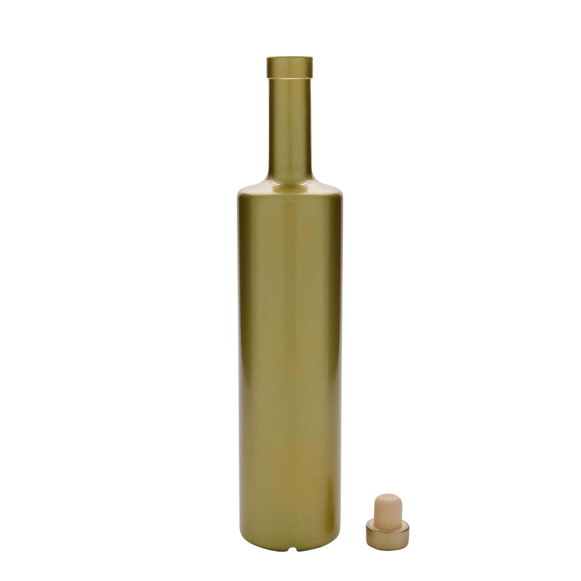 700 ml glazen fles 'Centurio', goud, opening: kurk