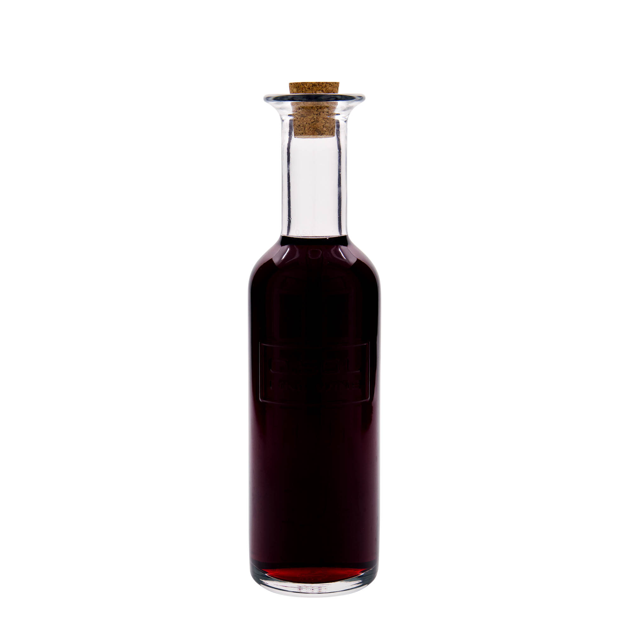 500 ml glazen fles 'Optima Fine Wine', hals: kurk 500 ml glazen fles 'Optima Fine Wine', hals: kurk