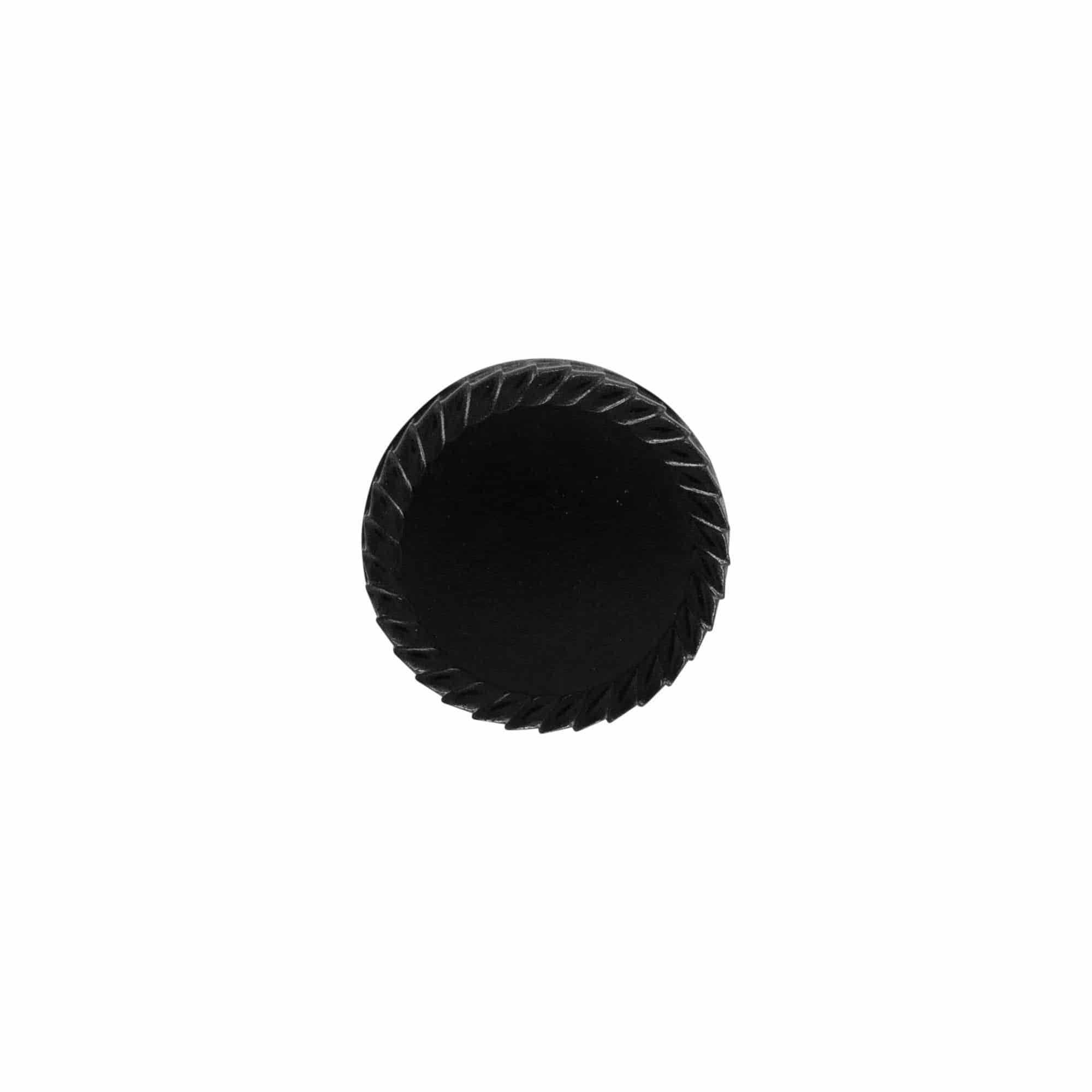 Schroefsluiting, HPM-kunststof, zwart, voor monding: DIN 25