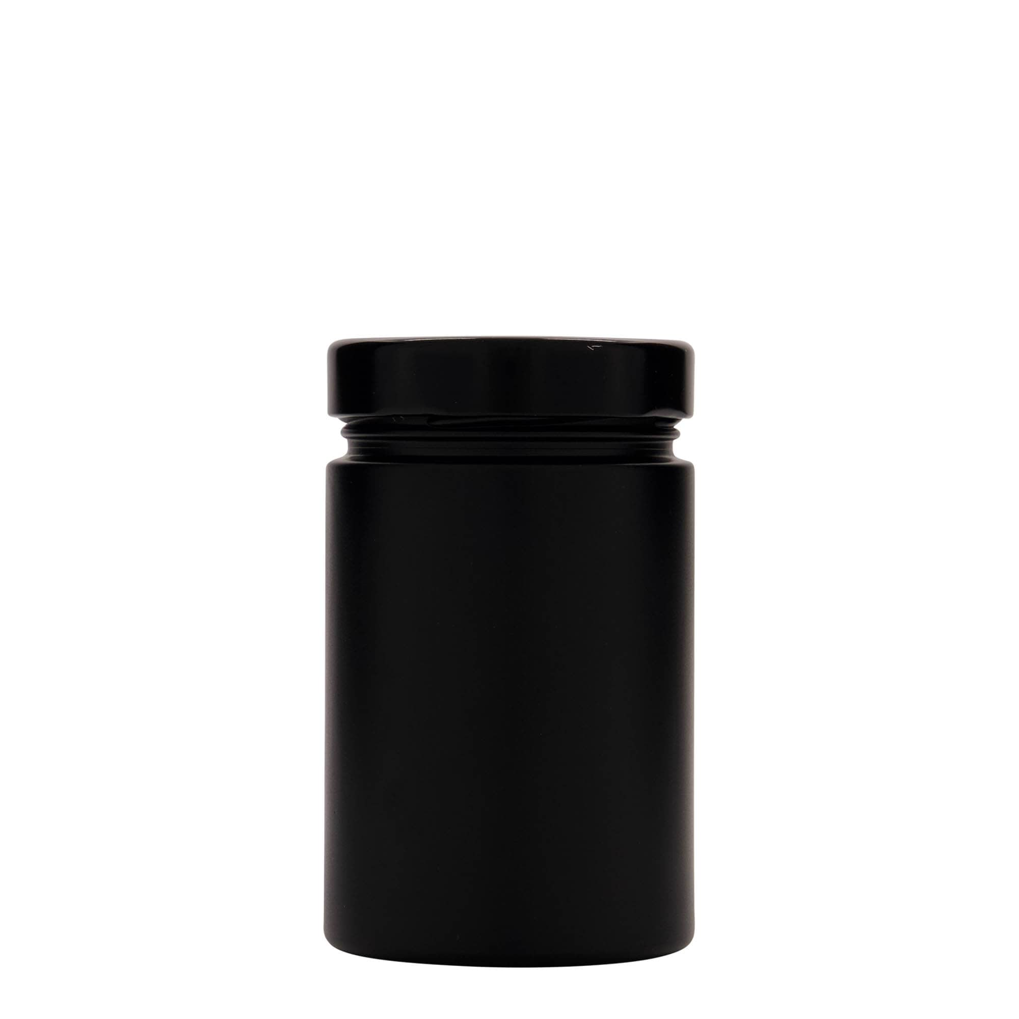 327 ml rund glas 'Aurora', zwart, opening: Deep-Twist-Off (DTO 66)