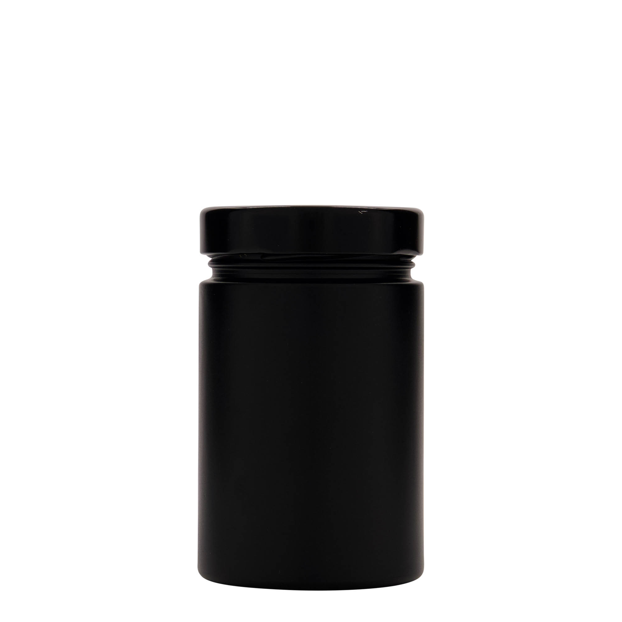 327 ml rund glas 'Aurora', zwart, opening: Deep-Twist-Off (DTO 66)