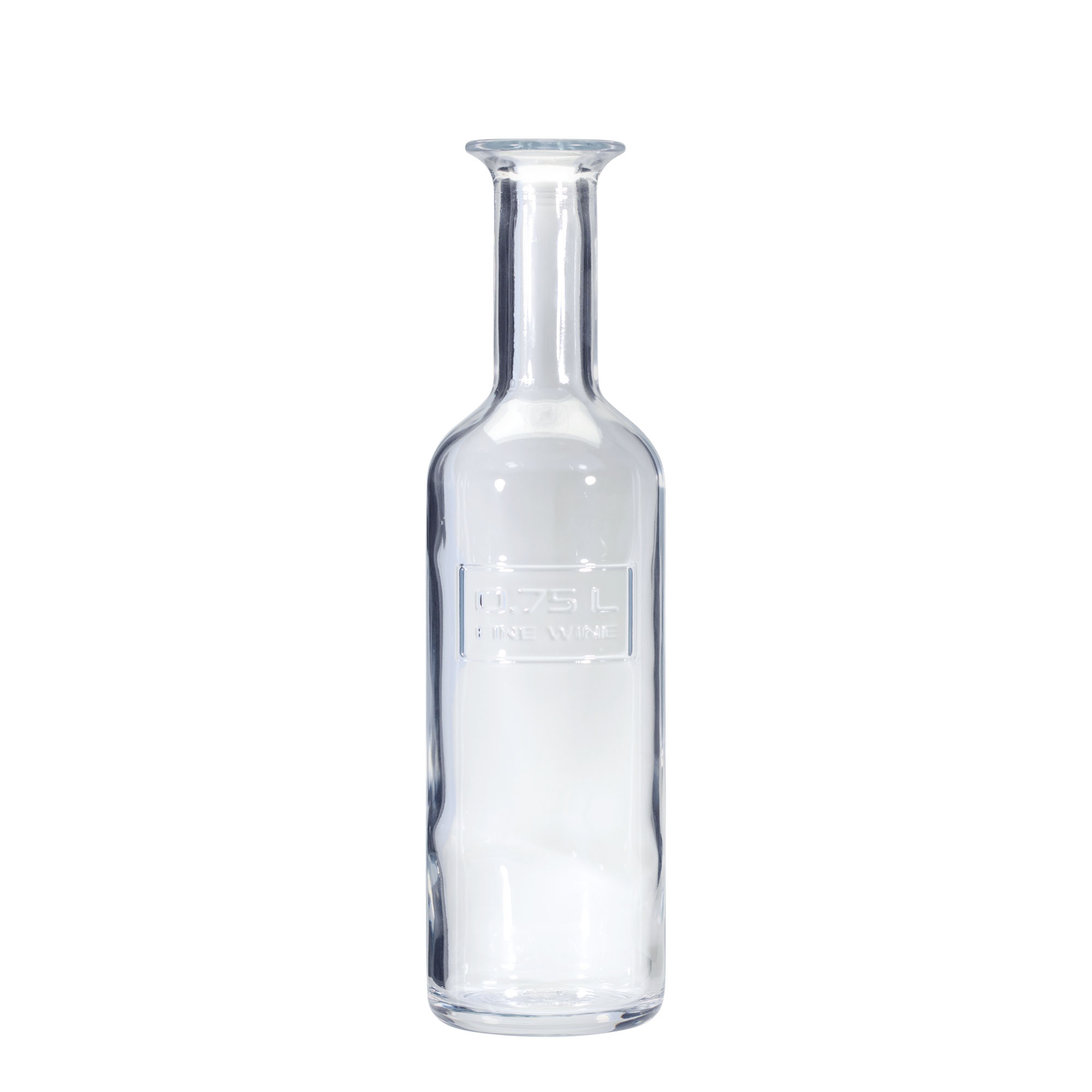750 ml glazen fles 'Optima Fine Wine', hals: kurk 750 ml glazen fles 'Optima Fine Wine', hals: kurk