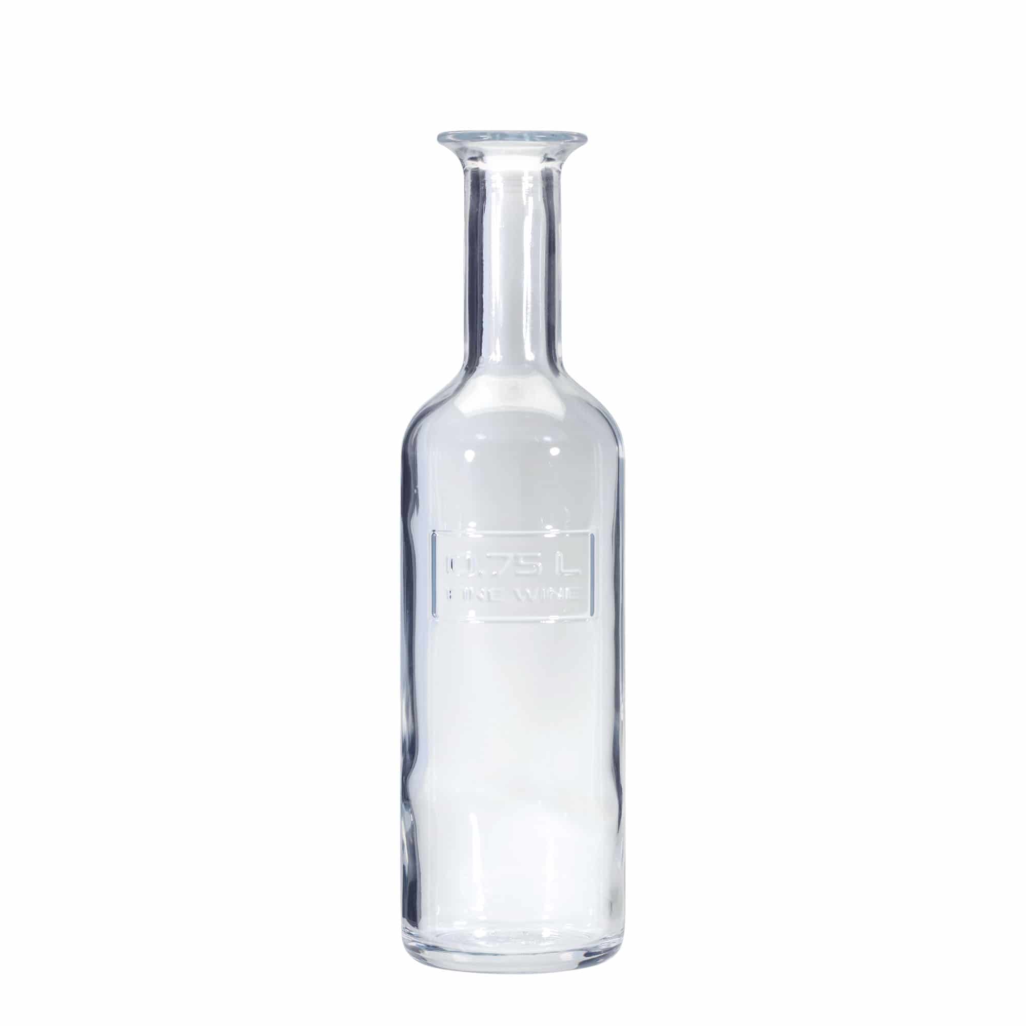 750 ml glazen fles 'Optima Fine Wine', hals: kurk