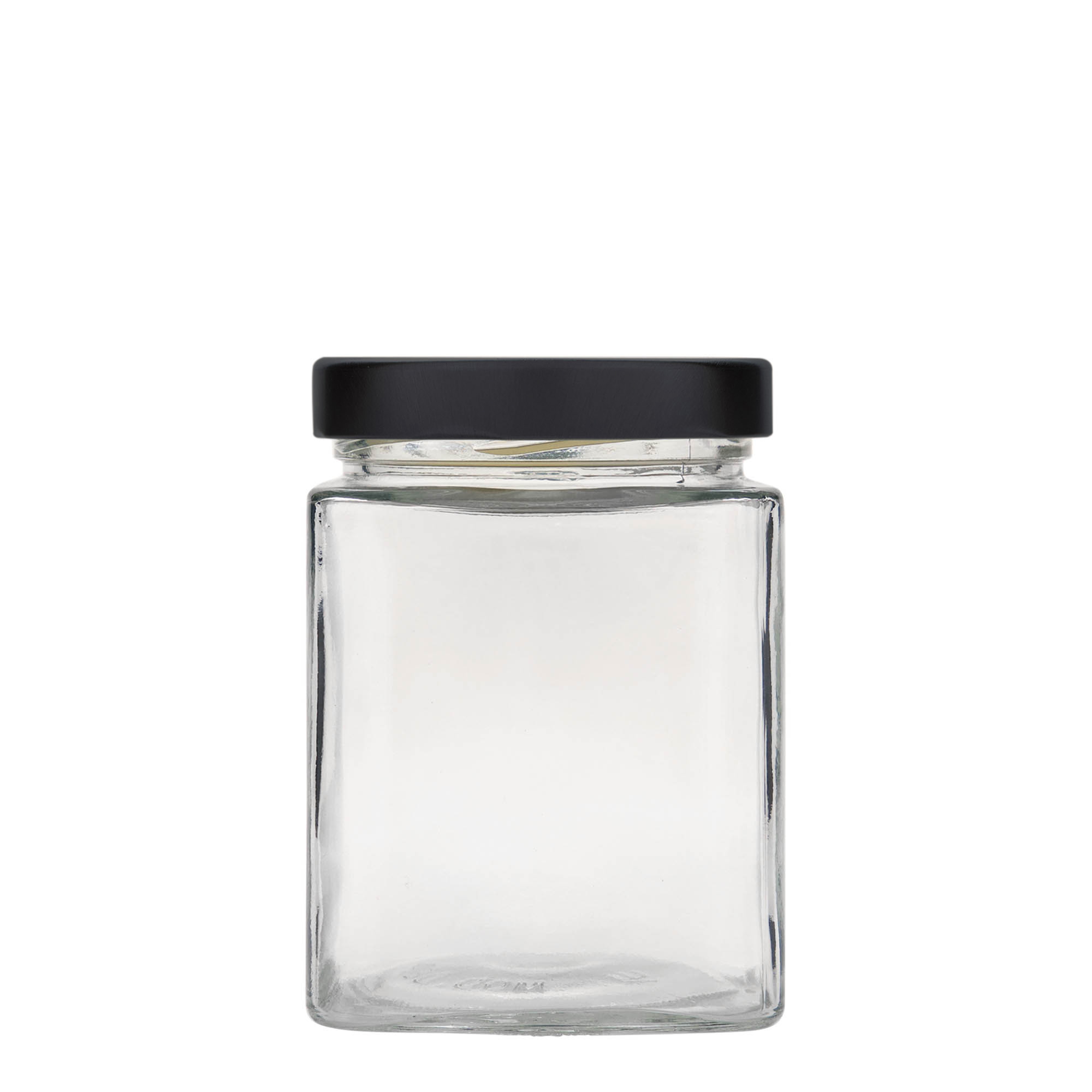 580 ml Vierkantglas 'Ikarus', opening: Deep-Twist-Off (DTO 82)
