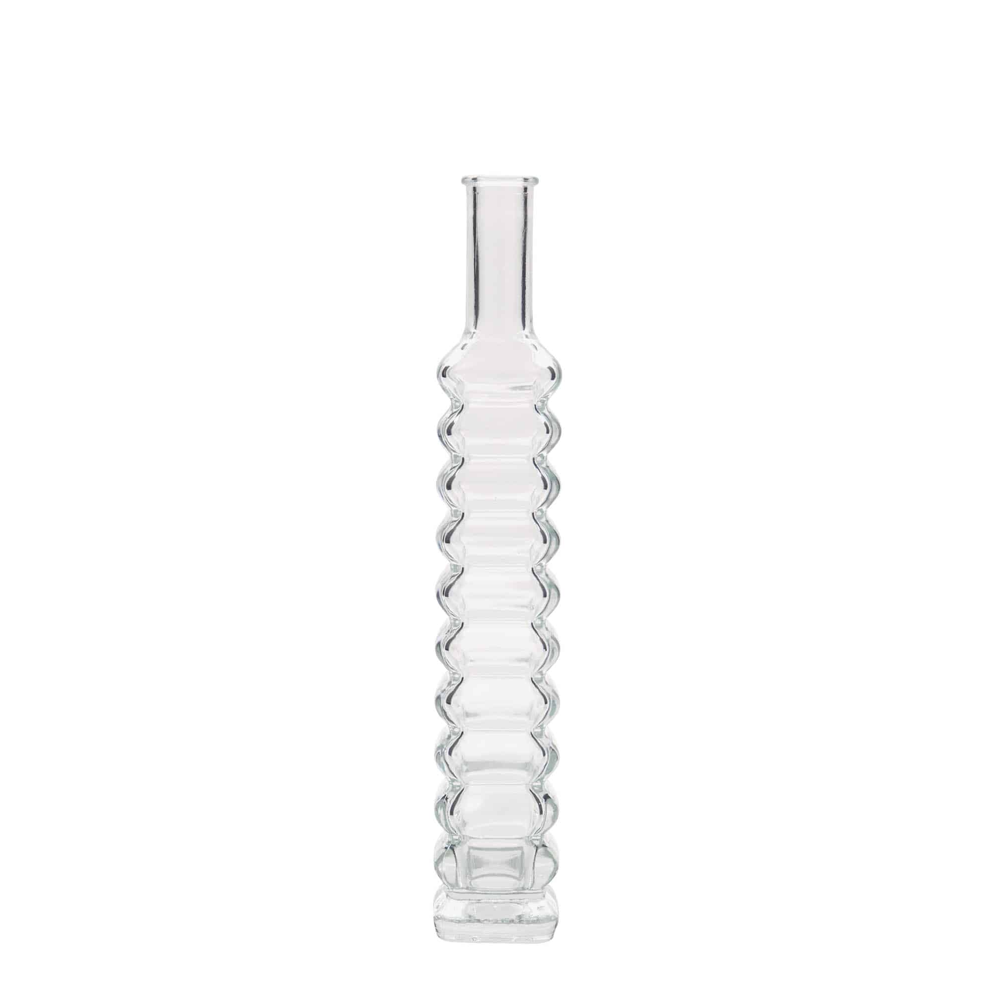 100 ml glazen fles 'Roma', vierkant, hals: kurk 100 ml glazen fles 'Roma', vierkant, hals: kurk