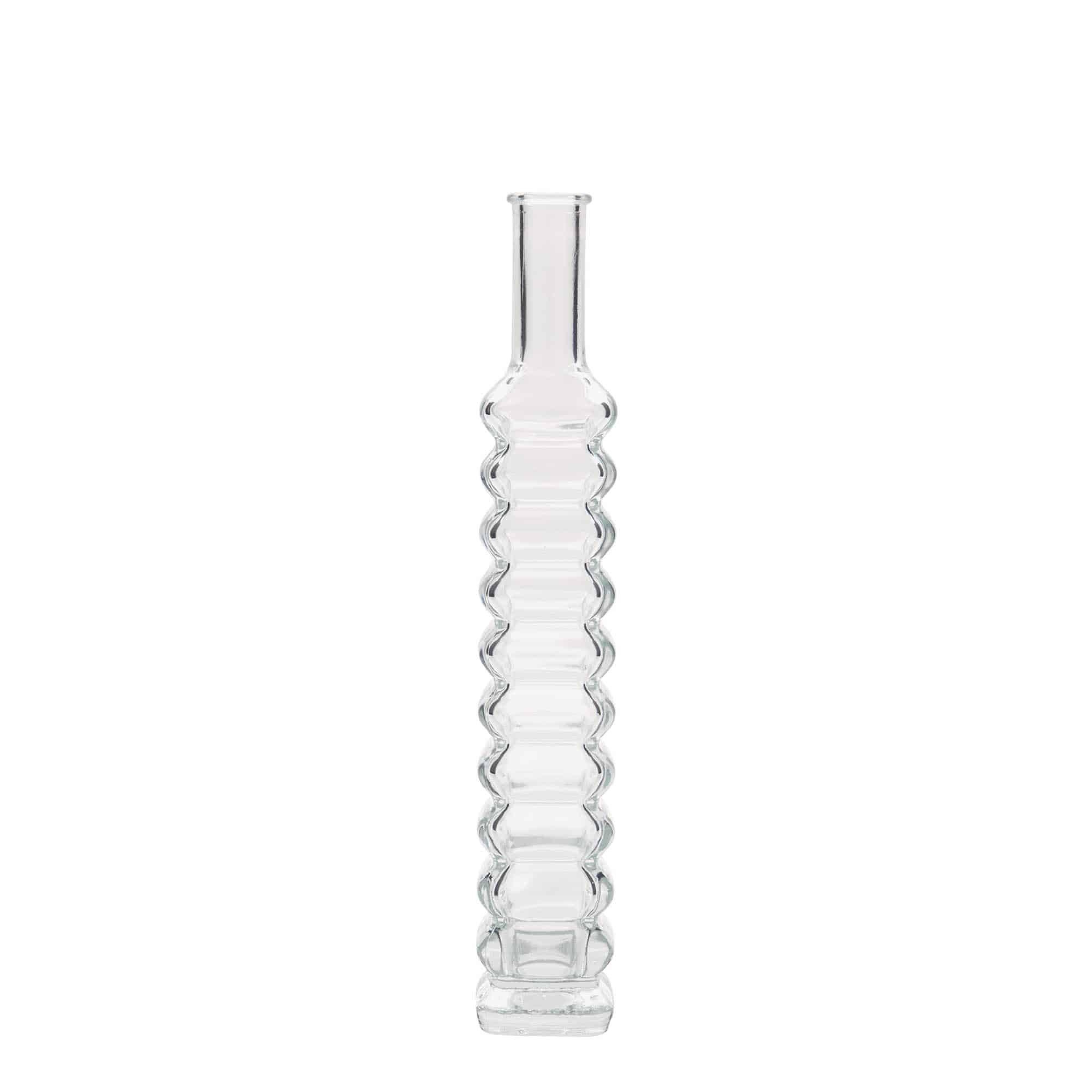 100 ml glazen fles 'Roma', vierkant, hals: kurk
