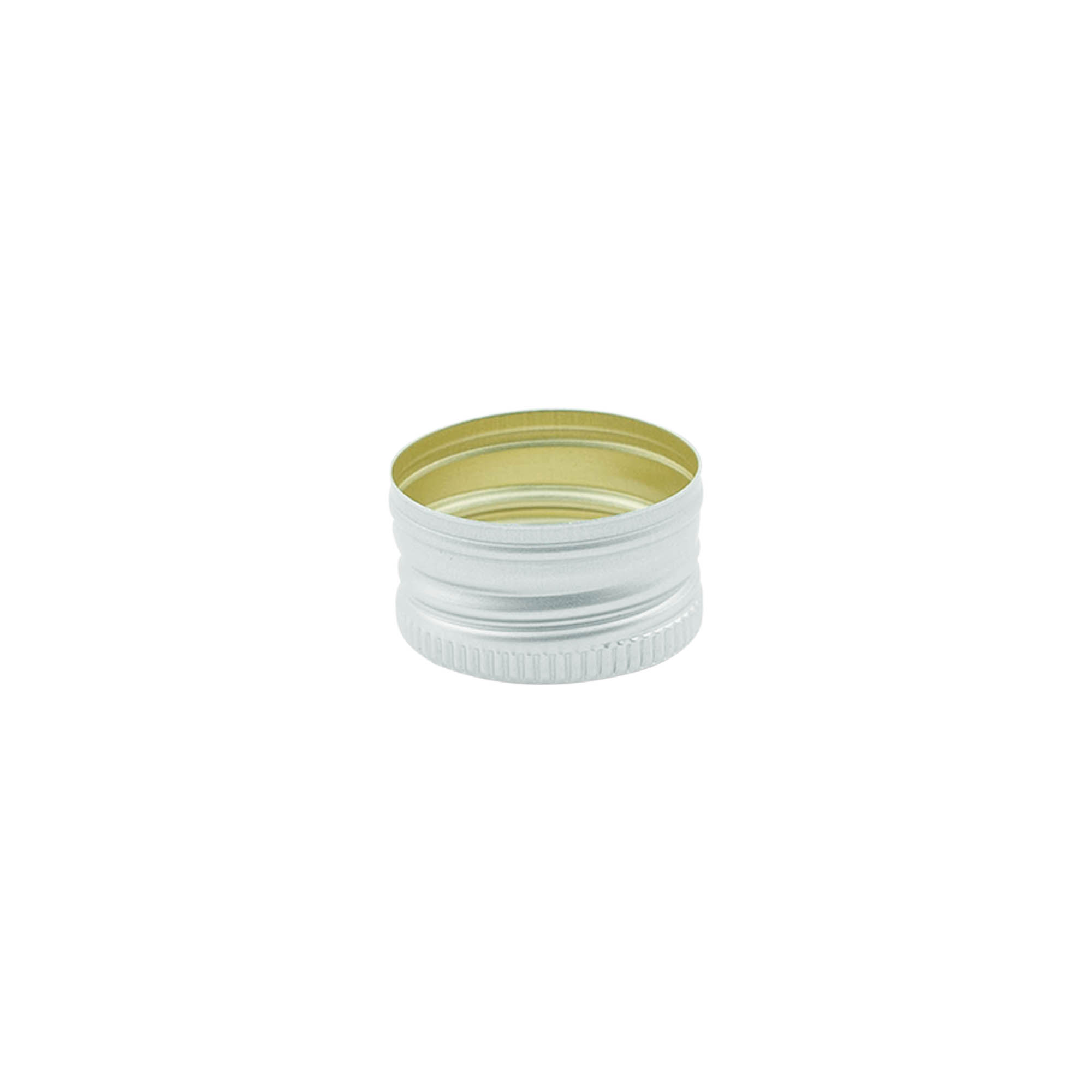 Schroefdop, metaal, zilver, voor monding: PP 24