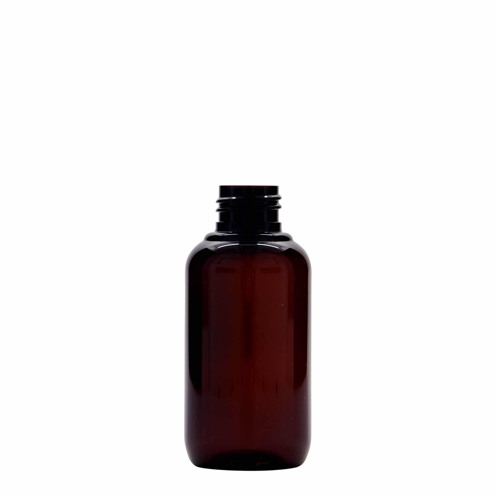 Plastic recyclingfles Victor's Best, 100 ml, PCR, bruin, monding: 24/410