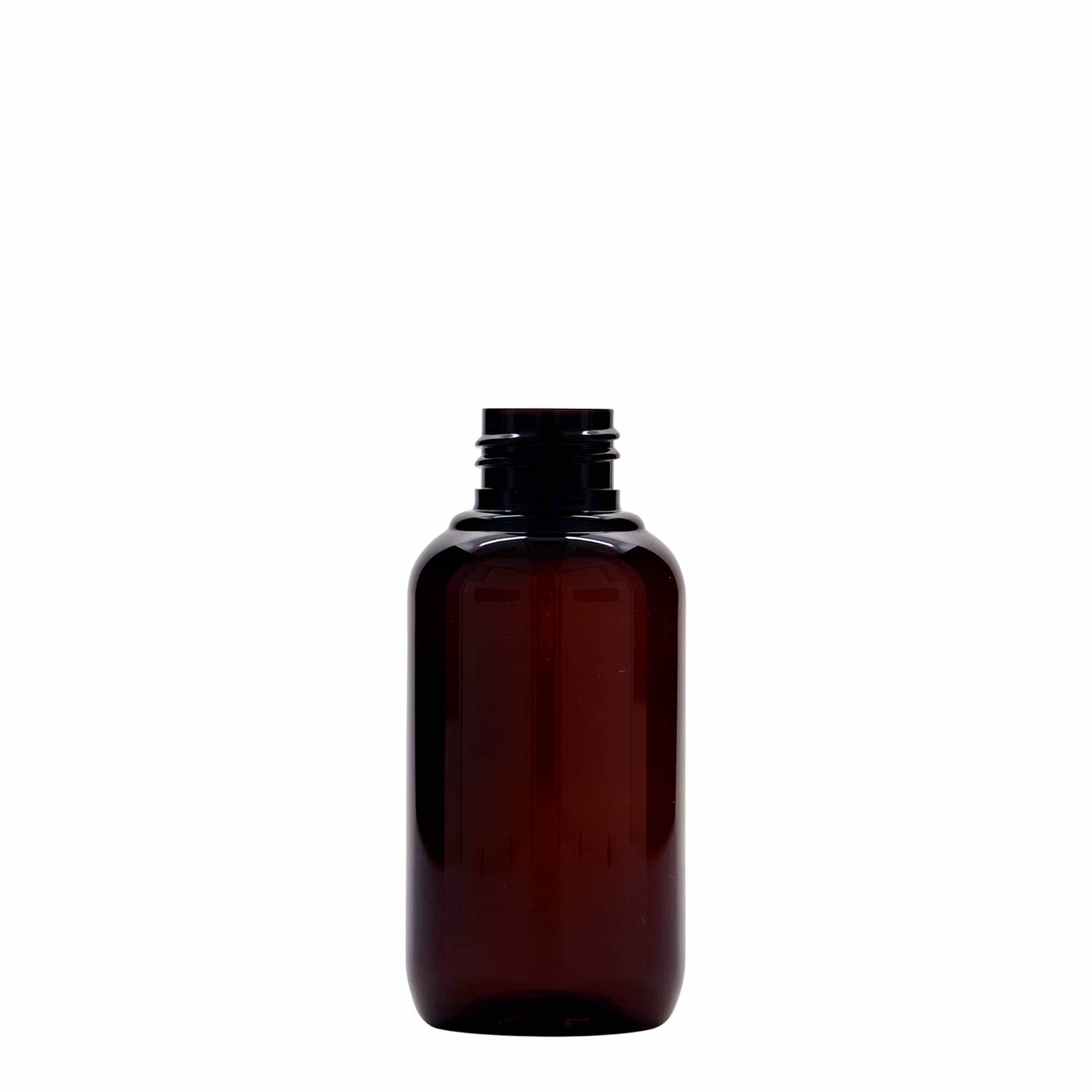 100 ml recyclebare kunststoffles 'Victor's Best', PCR, bruin, opening: 24/410