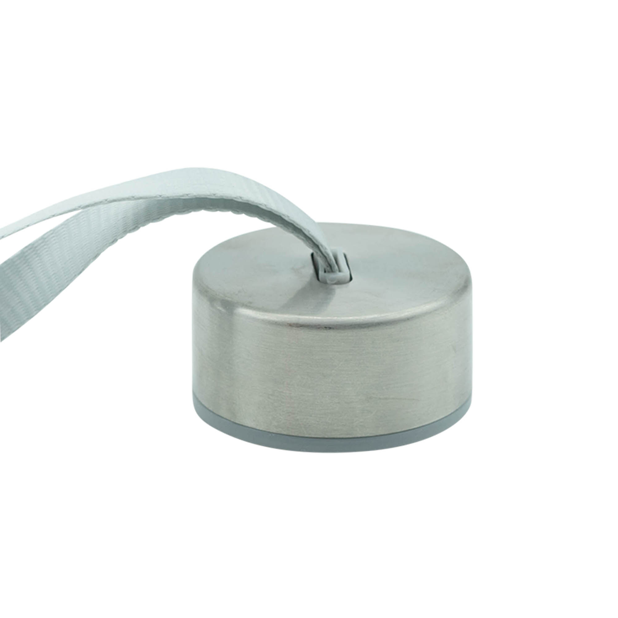 Schroefdeksel 'Perseus' met band, metaal, zilver