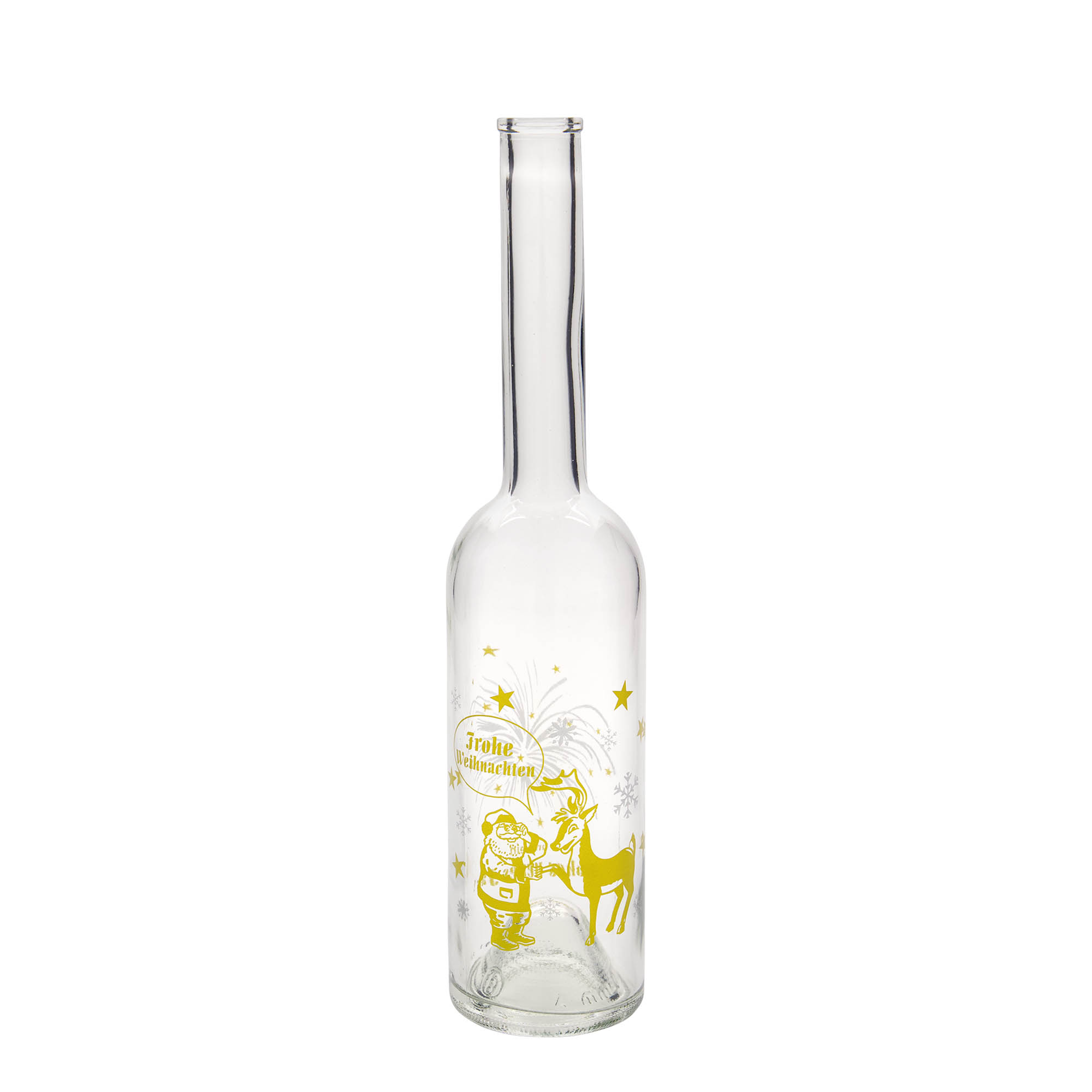 500 ml glazen fles 'Opera', motief: vuurwerk, opening: kurk 500 ml glazen fles 'Opera', motief: vuurwerk, opening: kurk
