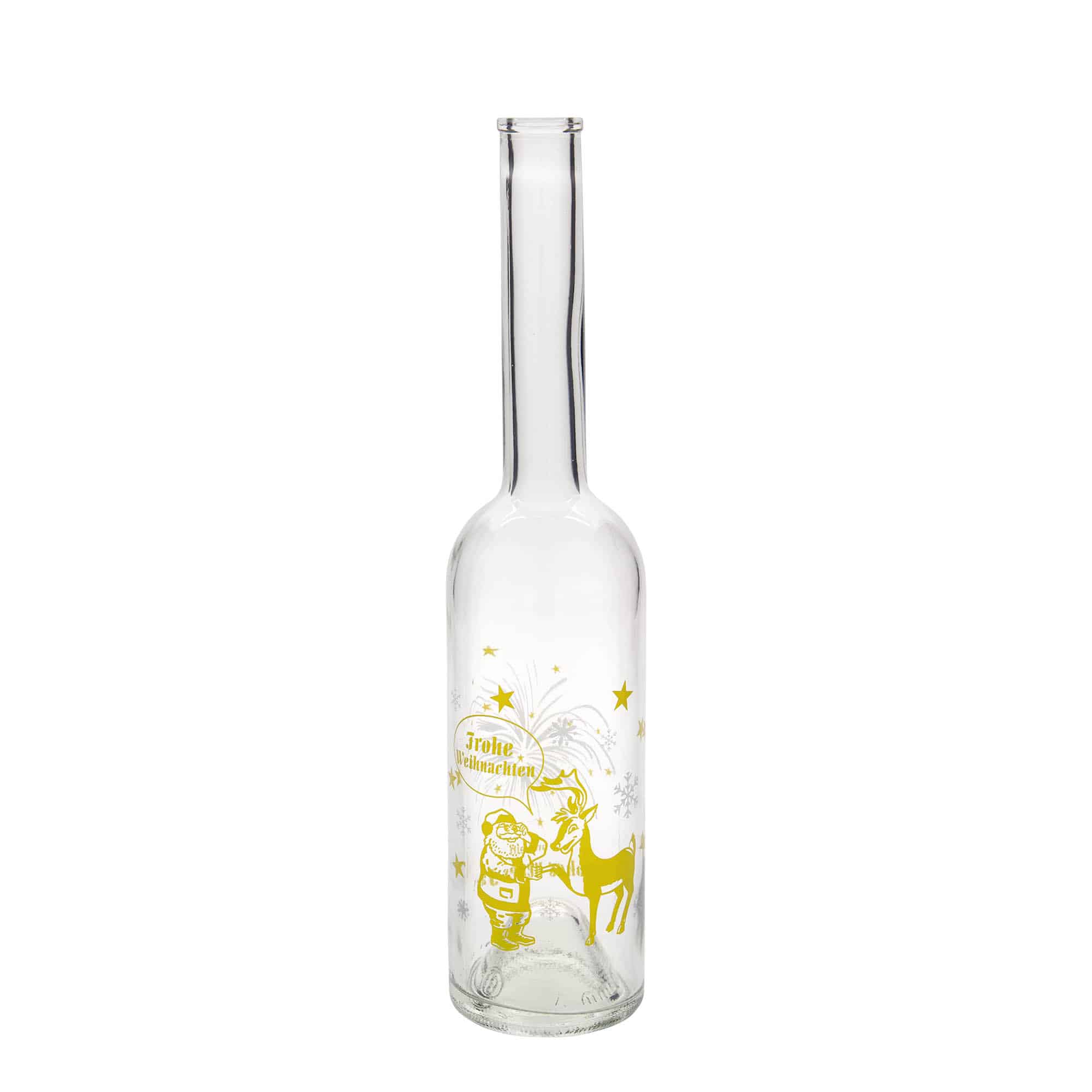 500 ml glazen fles 'Opera', motief: vuurwerk, opening: kurk