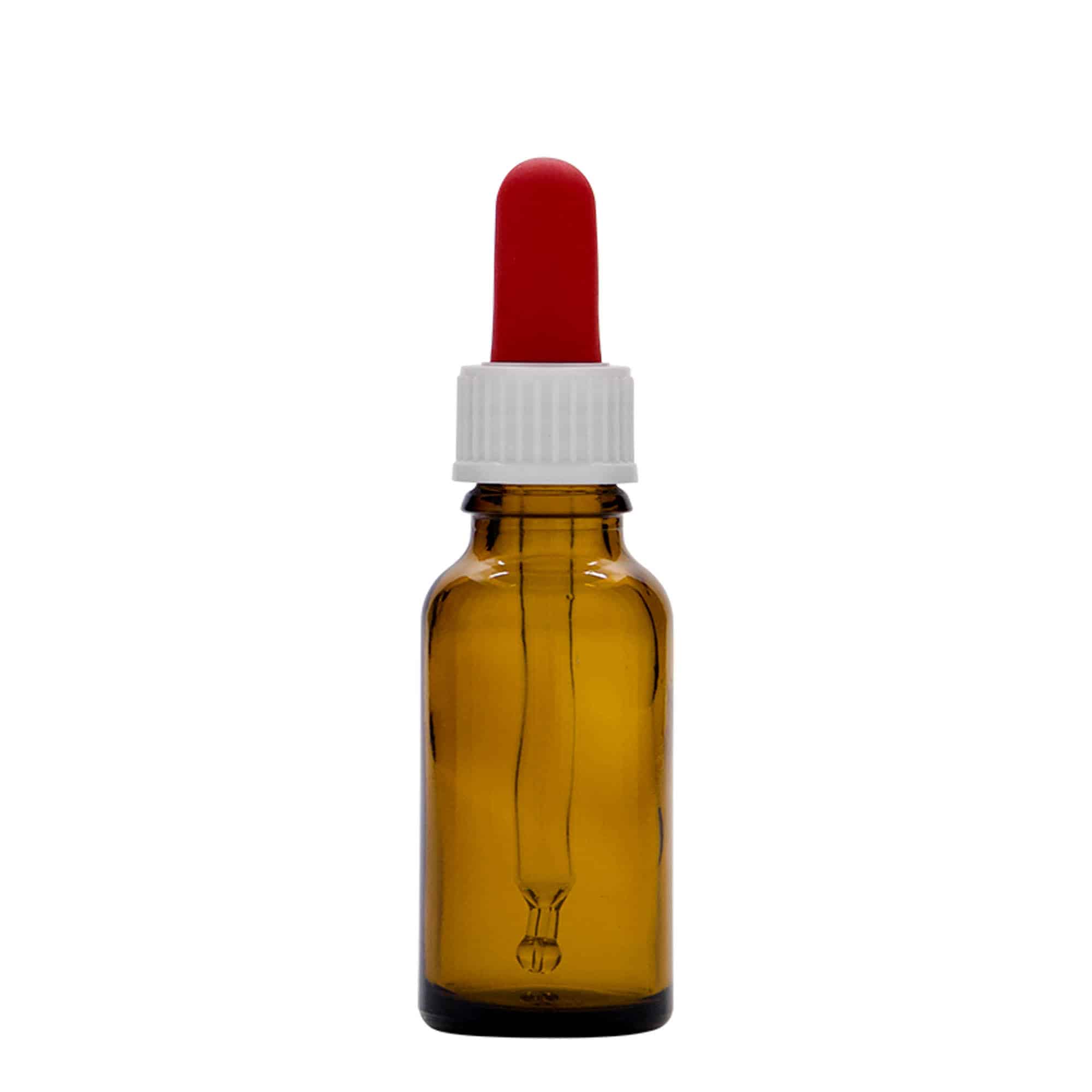 Pipetflesje medicijn, 20 ml, glas, bruin, monding: DIN 18 Pipetflesje medicijn, 20 ml, glas, bruin, monding: DIN 18