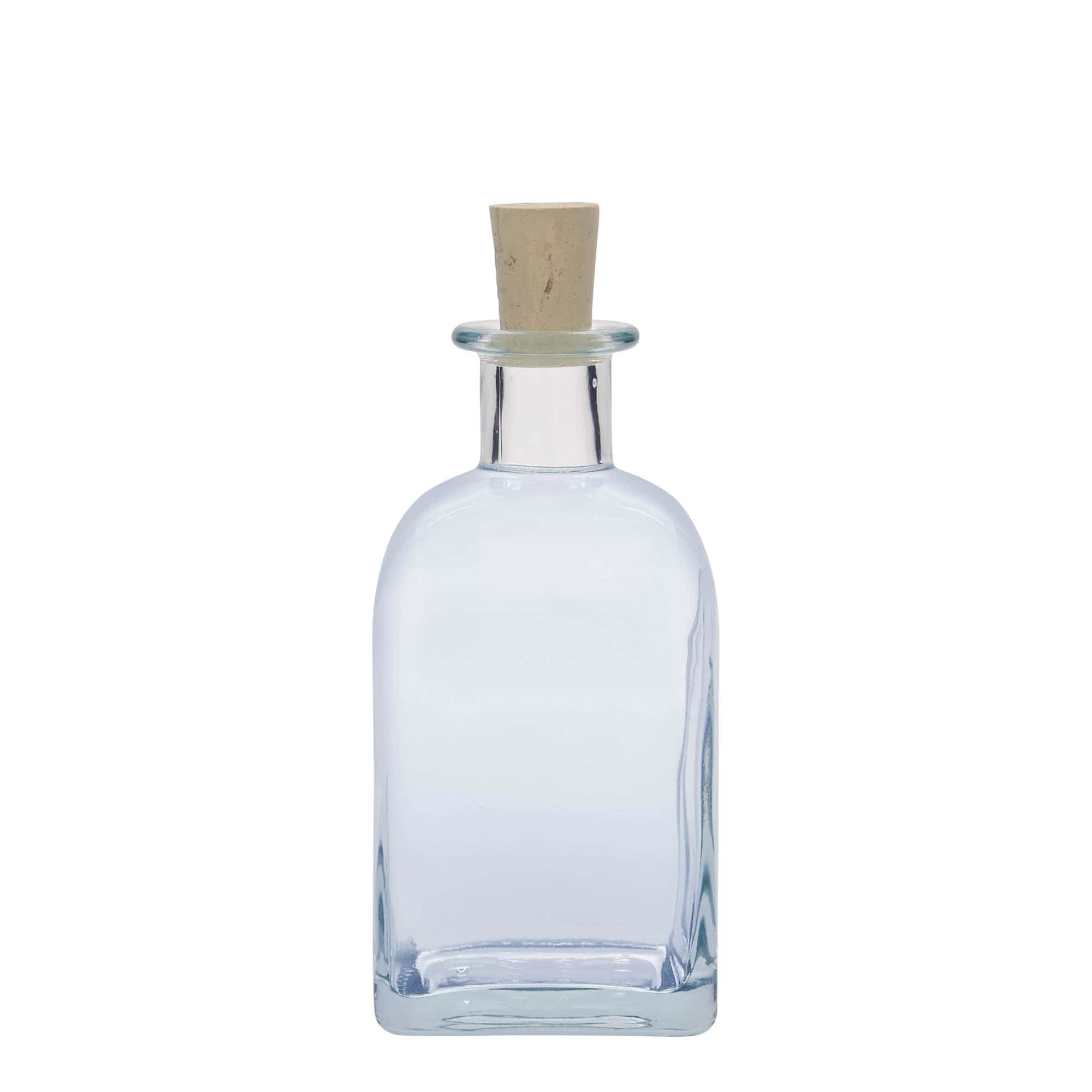 350 ml glazen fles Apotheker Carré, vierkant, monding: kurk