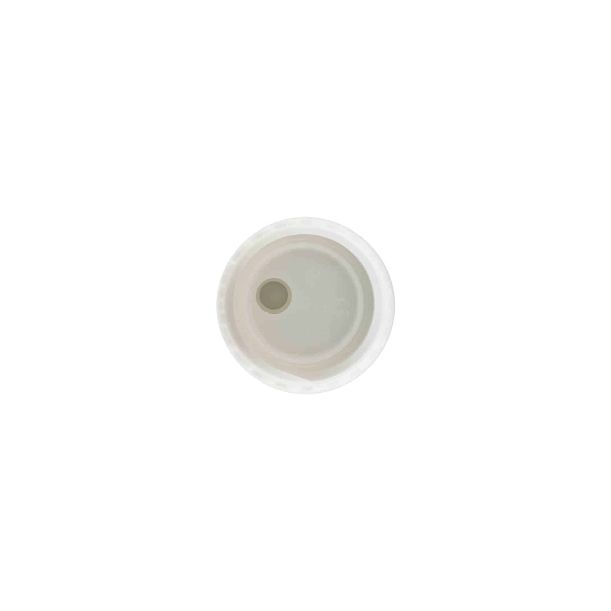 Schroefdop Disc Top, PP-kunststof, wit, voor opening: 24/410