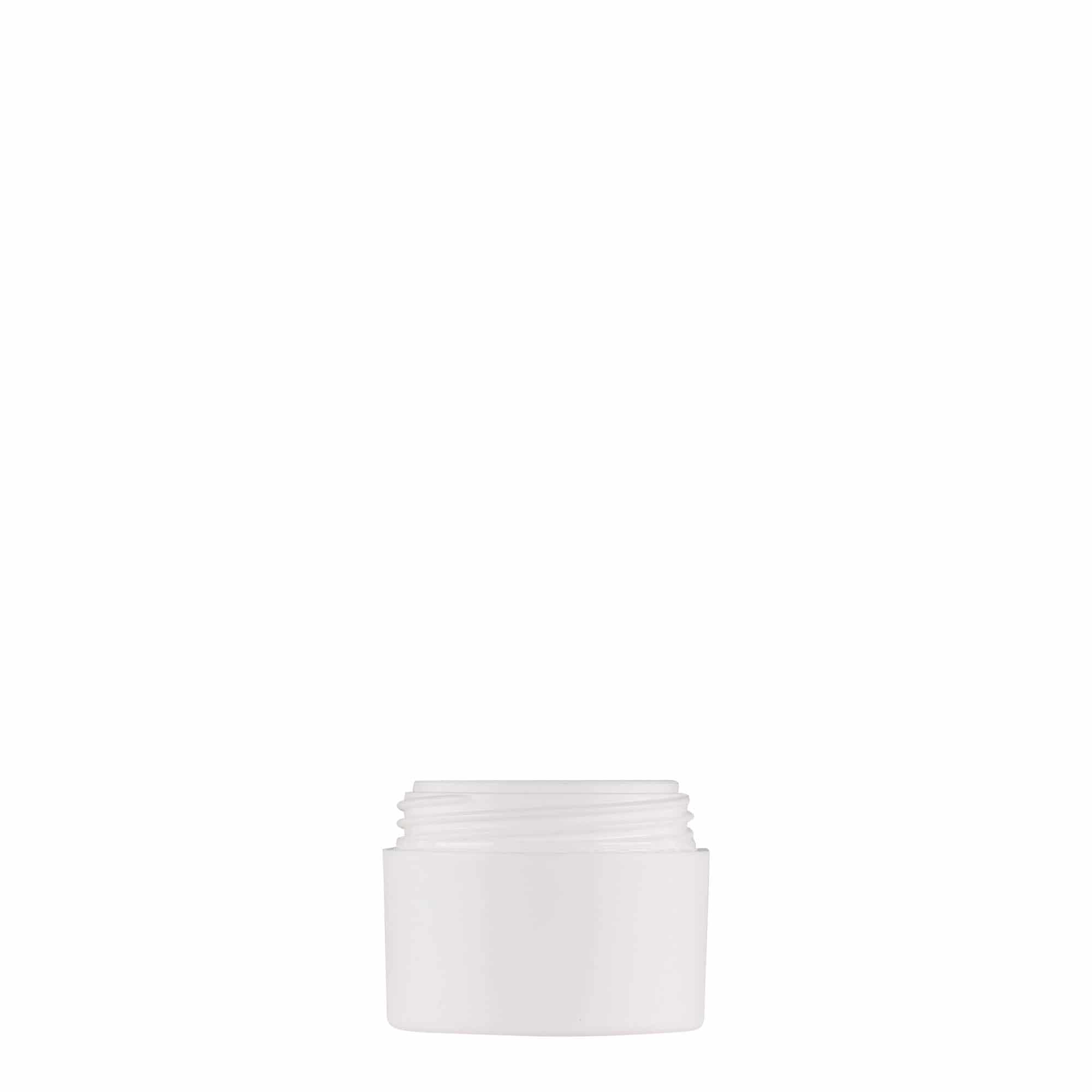 5 ml kunststofpotje 'Antonella', PP, wit, opening: schroefdop