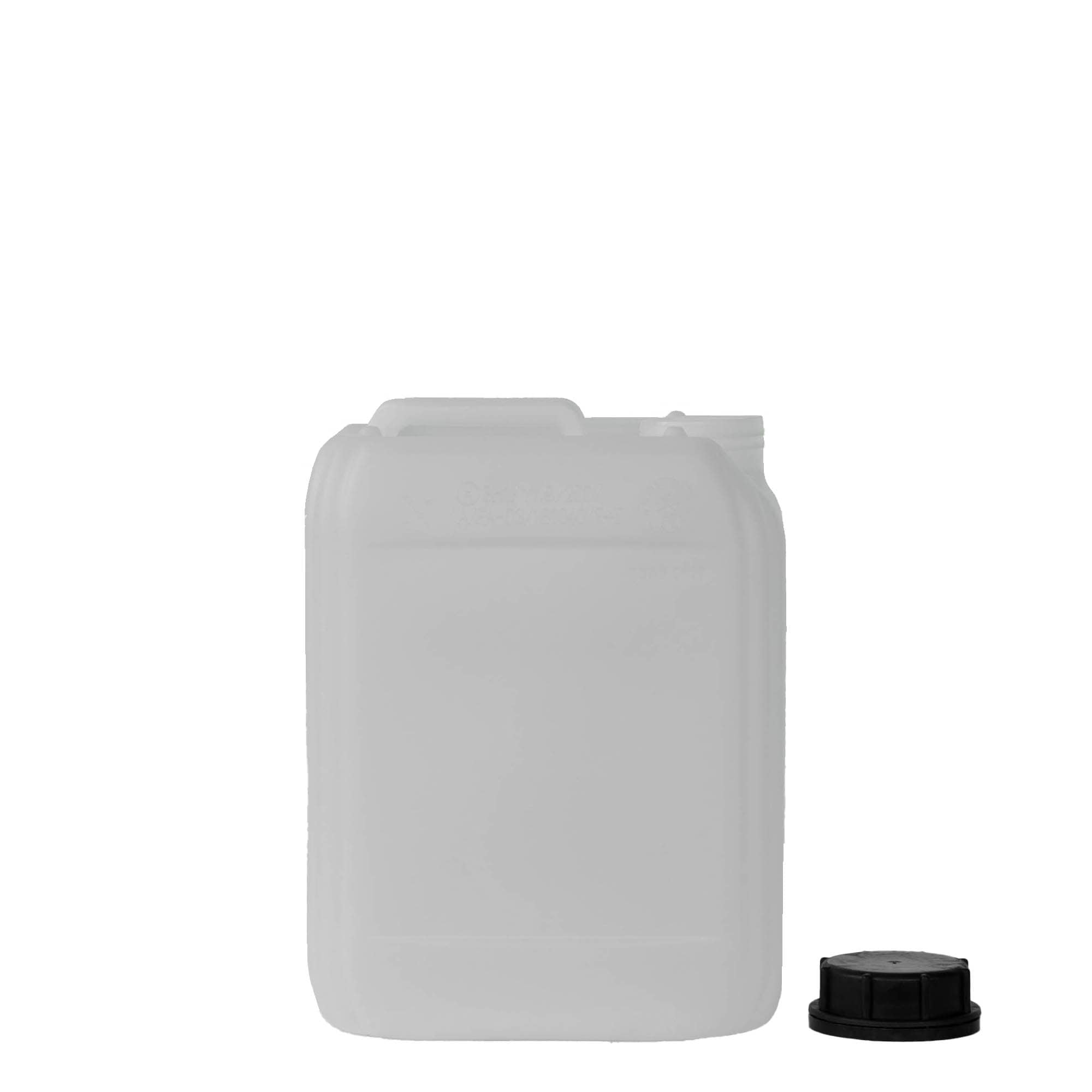 5 l kanister, rechthoekig, HDPE-kunststof, naturel, opening: ND 55