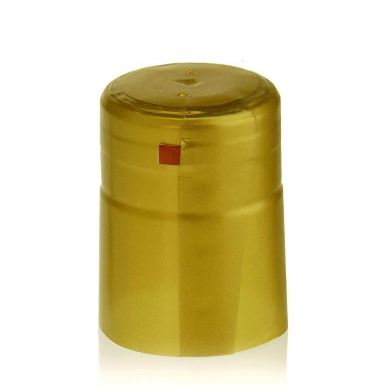 Krimpcapsule 32x41, pvc-kunststof, goud