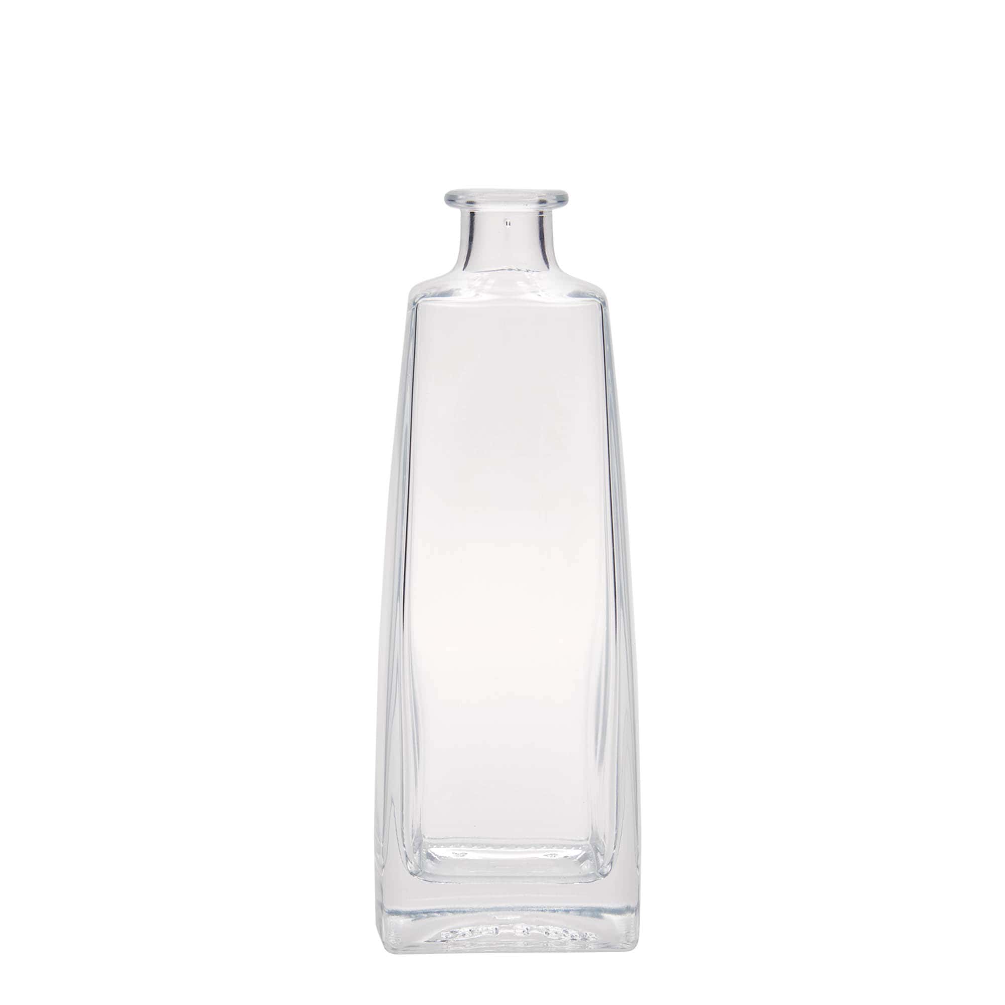 500 ml glazen fles 'Timmy', rechthoekig, opening: kurk 500 ml glazen fles 'Timmy', rechthoekig, opening: kurk