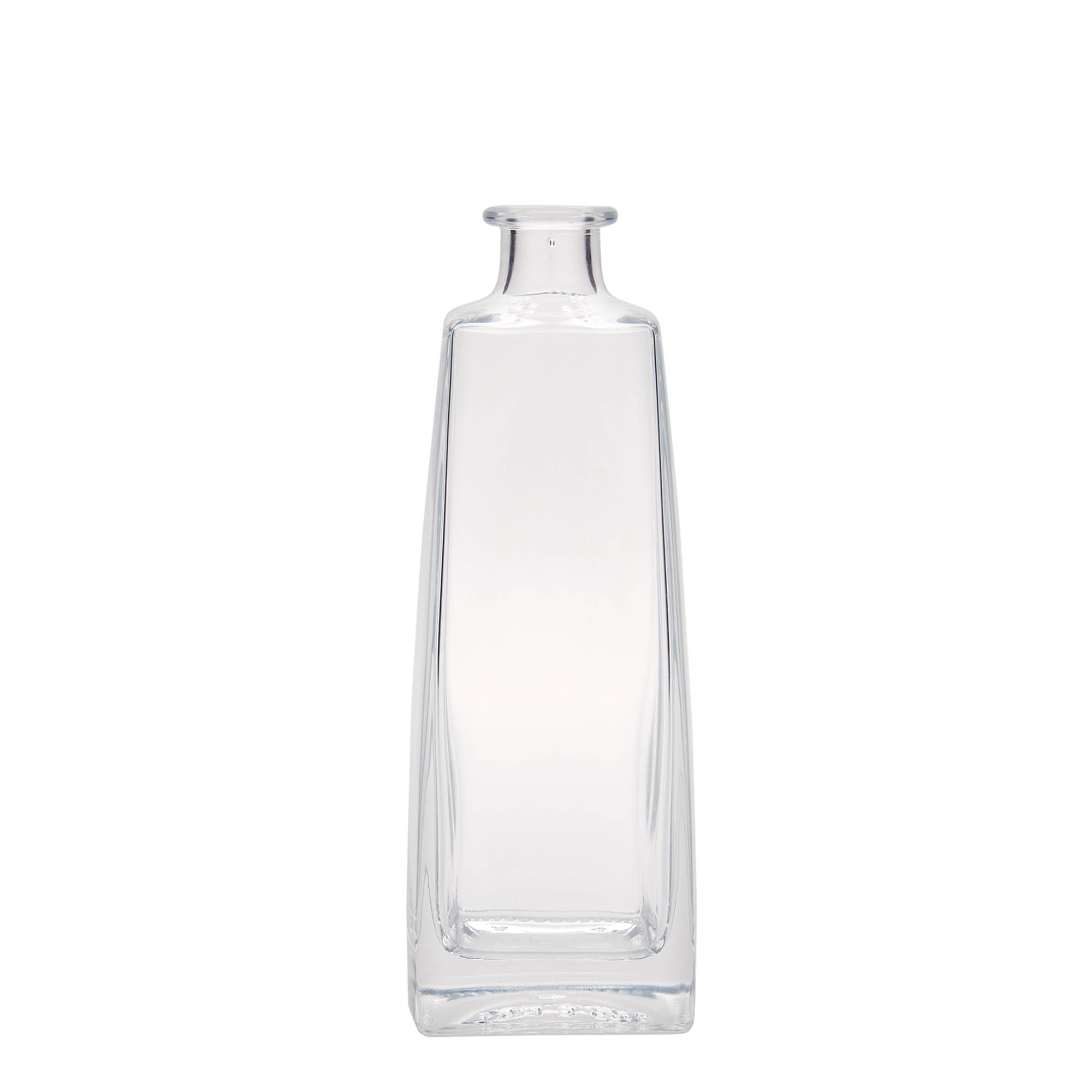 500 ml glazen fles 'Timmy', rechthoekig, opening: kurk 500 ml glazen fles 'Timmy', rechthoekig, opening: kurk