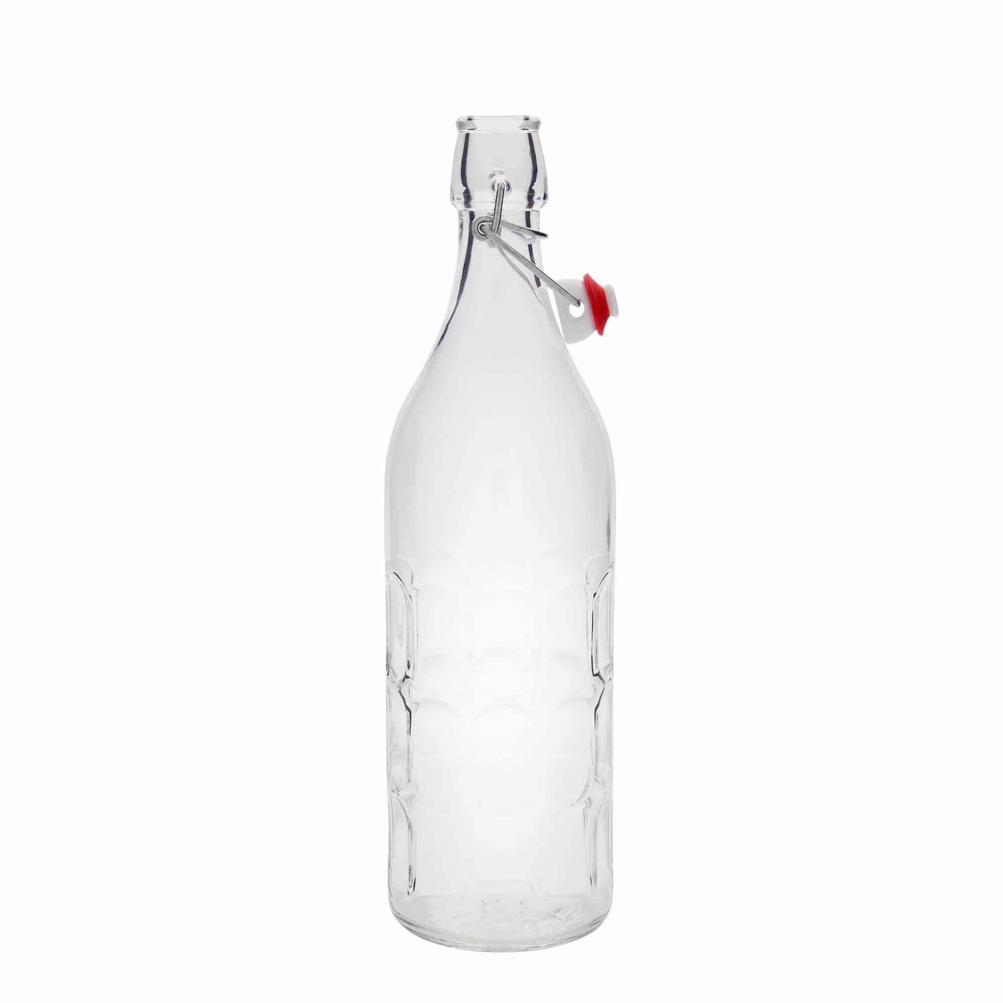 Glazen fles 'Moresca', 1000 ml, monding: beugelsluiting