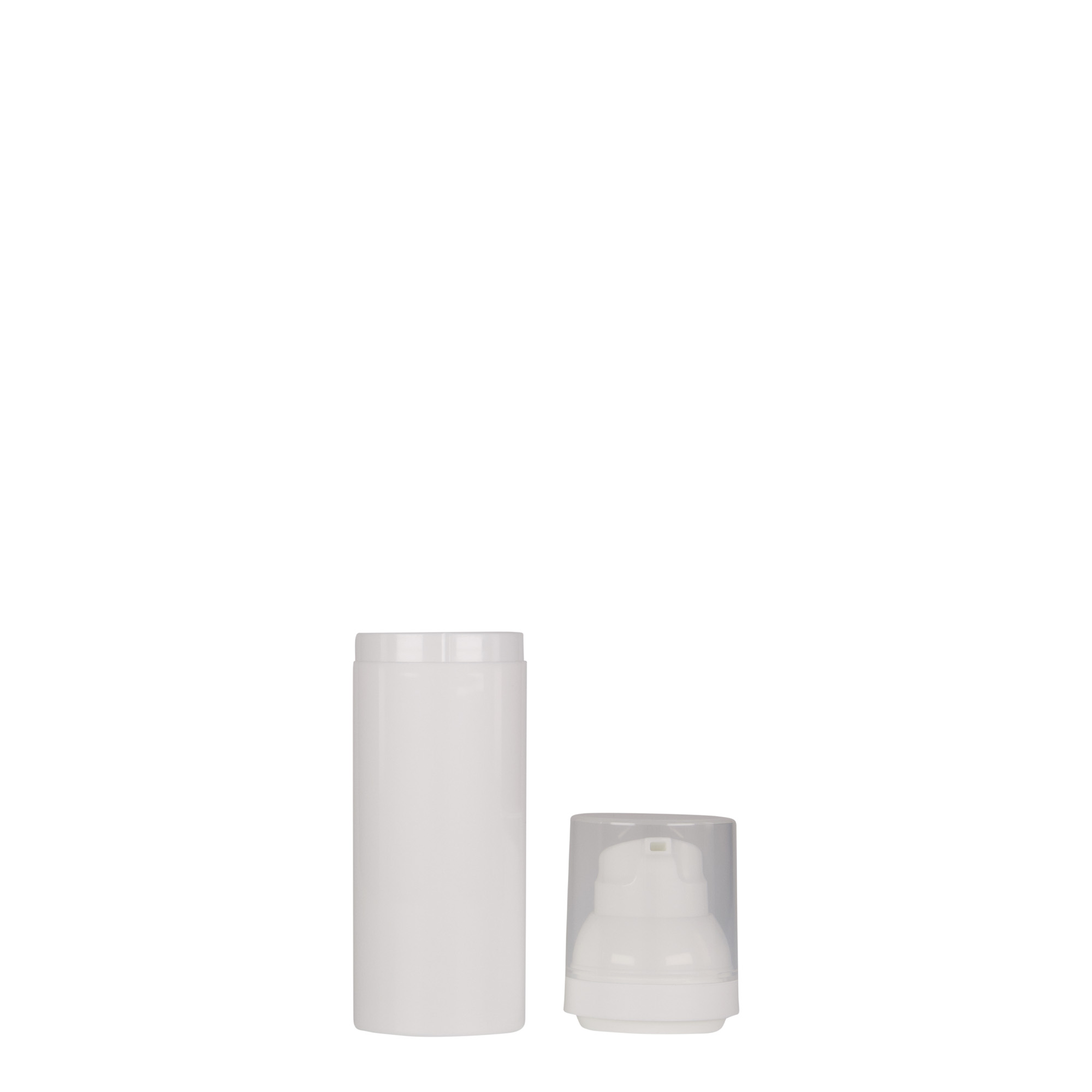 50 ml Airless Dispenser 'Mezzo', PP-kunststof, wit 50 ml Airless Dispenser 'Mezzo', PP-kunststof, wit