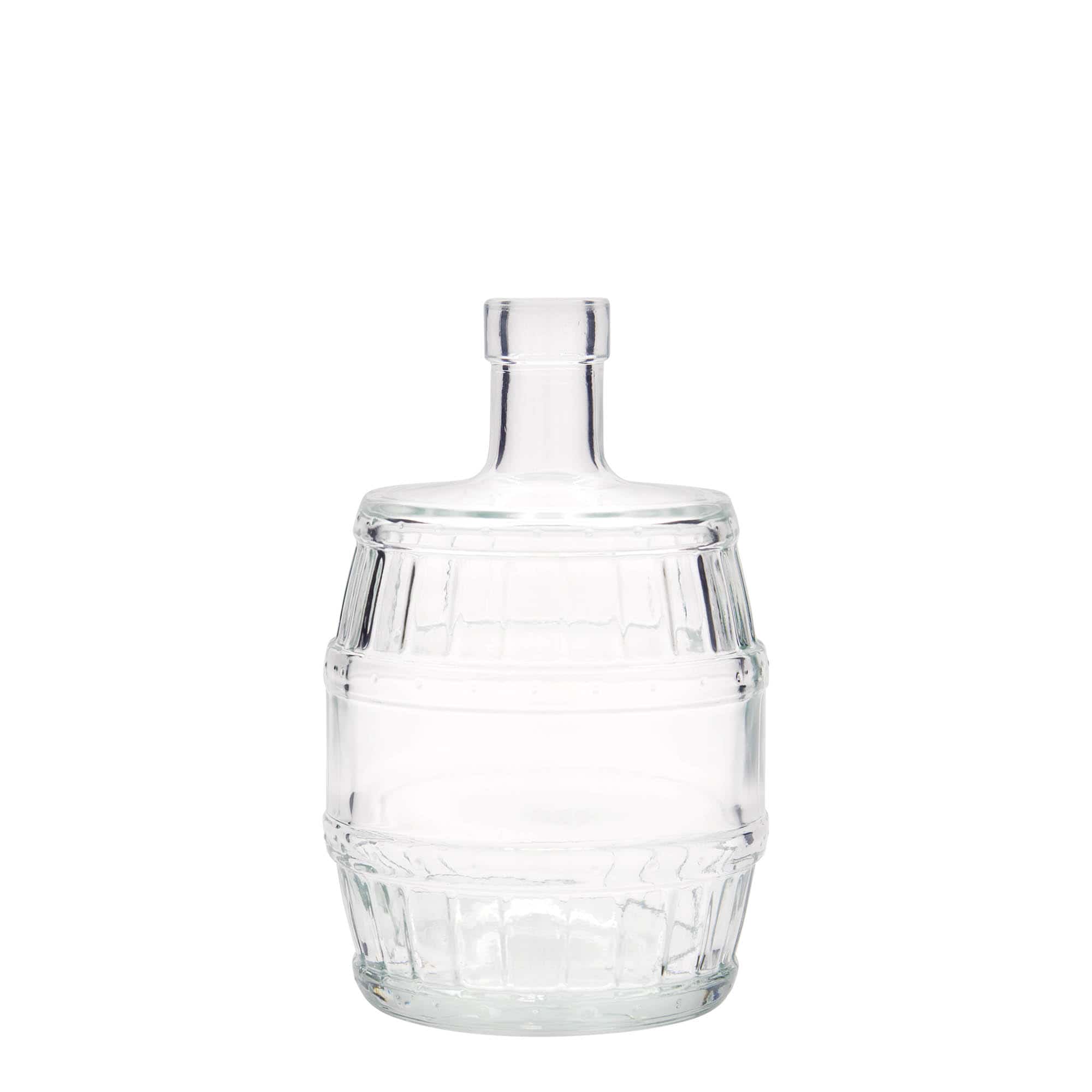 Glazen fles 'Vat', 500 ml, monding: kurk Glazen fles 'Vat', 500 ml, monding: kurk