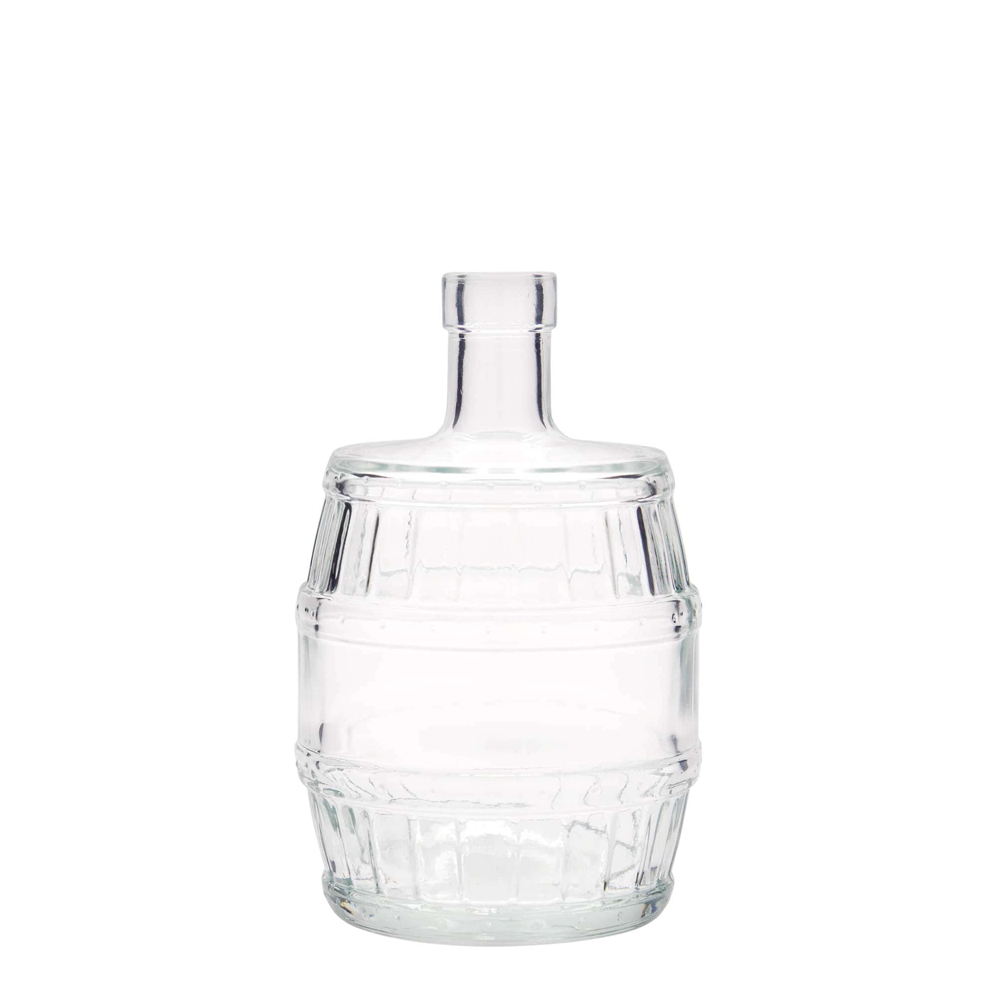 500 ml glazen fles 'vat', opening: kurk