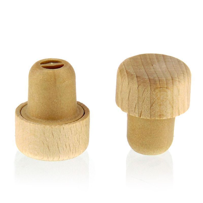 Handkurk met doseeropening 19 mm, hout/kunststof, beige, voor monding: kurk Handkurk met doseeropening 19 mm, hout/kunststof, beige, voor monding: kurk