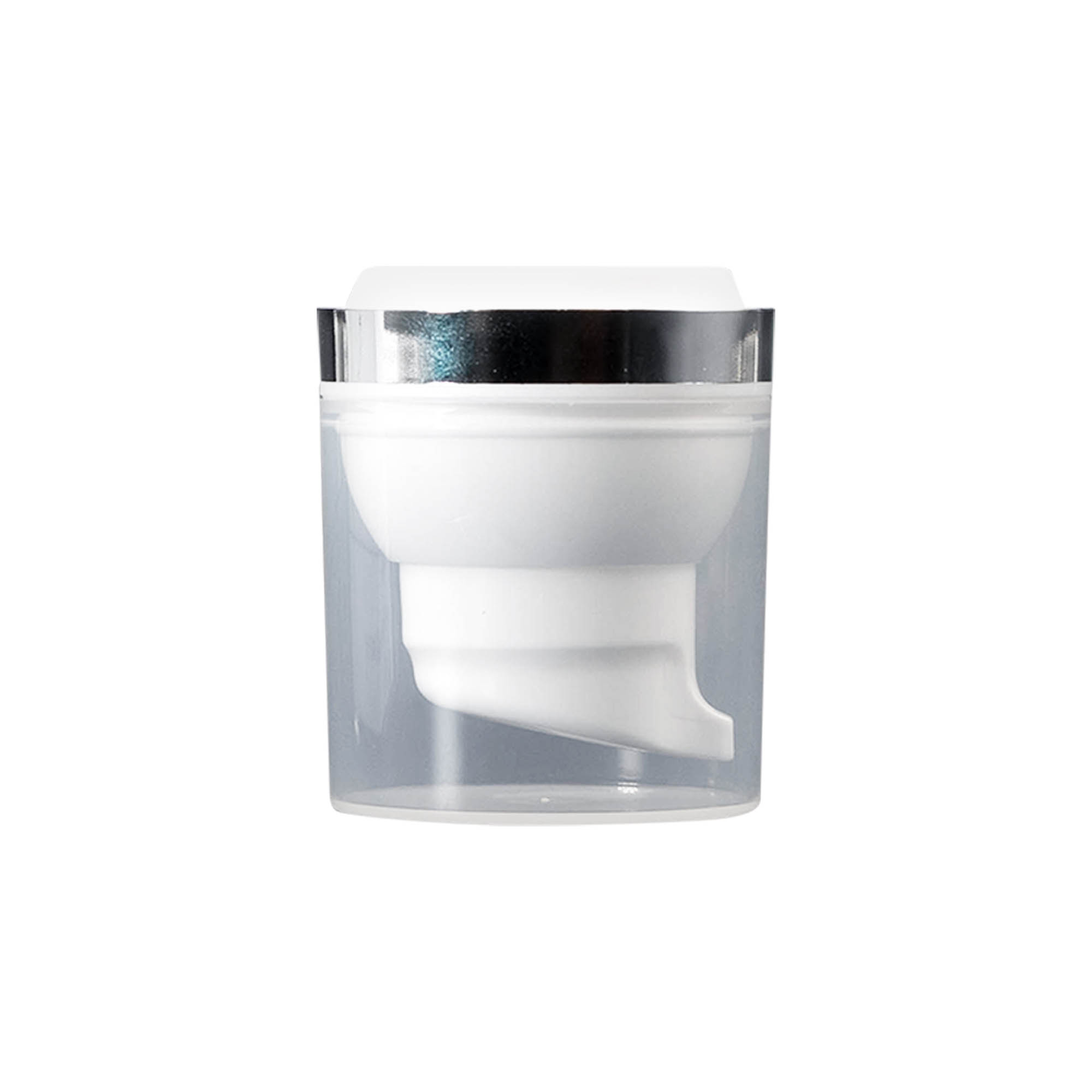 Airless Dispenser Pompkop 'Mezzo', PP-kunststof, wit