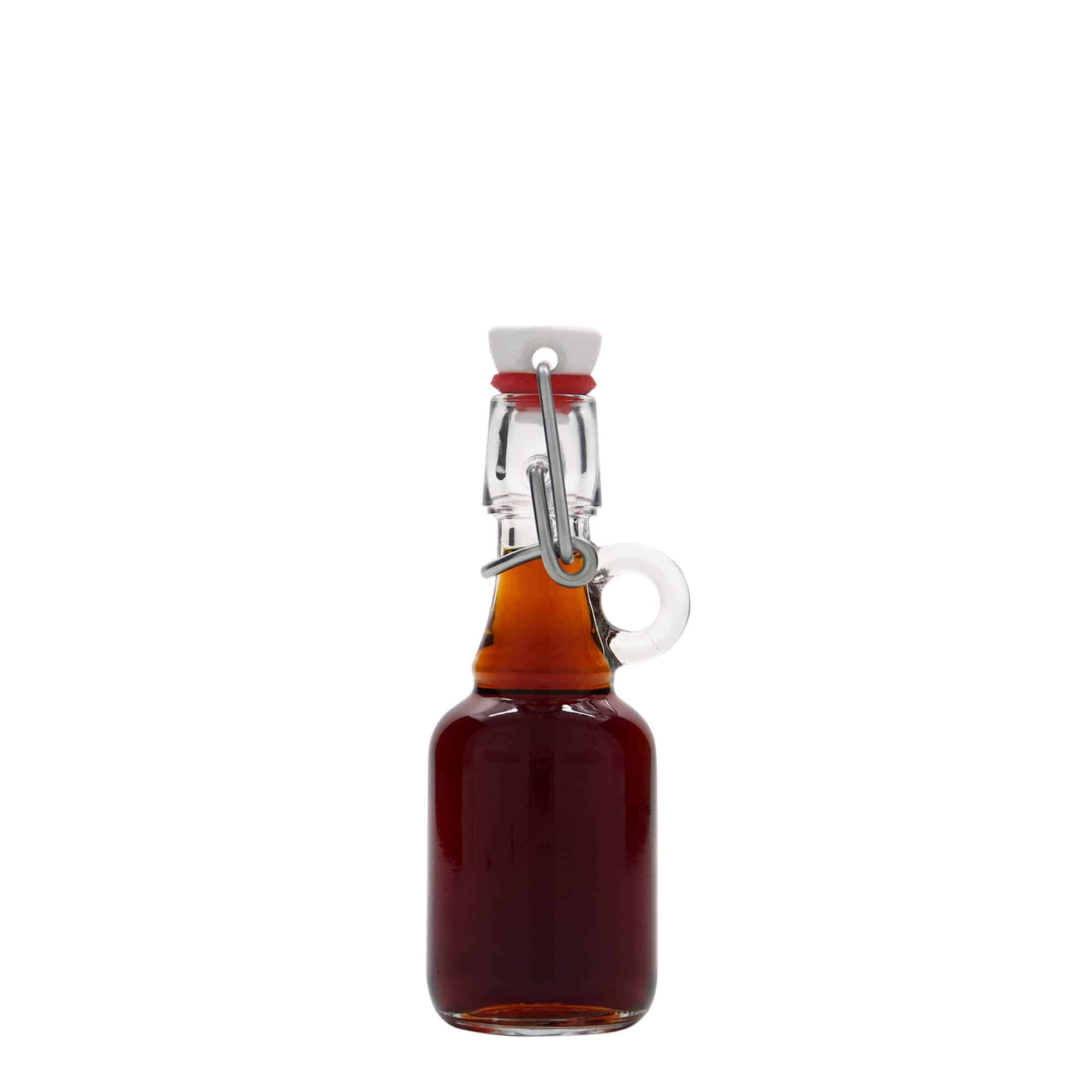 Glazen fles 'Santos', 40 ml, monding: beugelsluiting