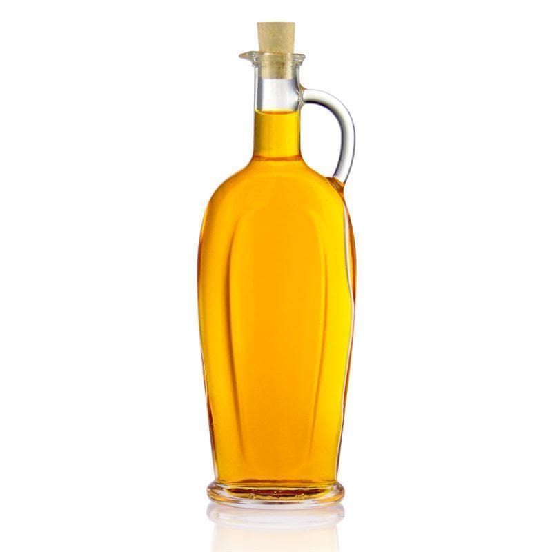 500 ml glazen fles 'Eleganta', ovaal, opening: kurk
