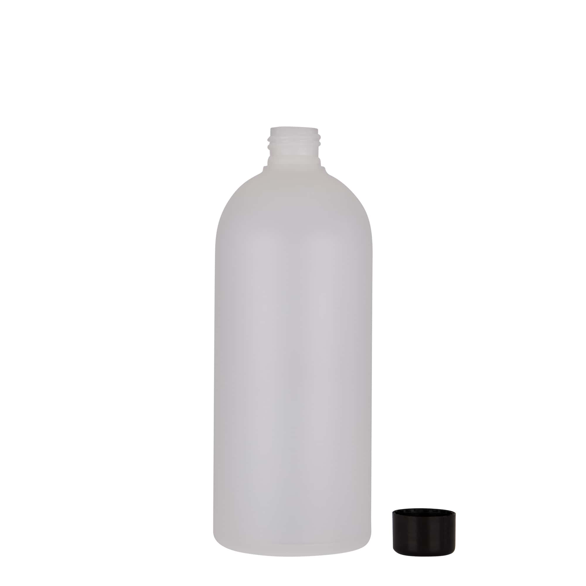 500 ml kunststoffles 'Tuffy', HDPE, naturel, hals: 24/410