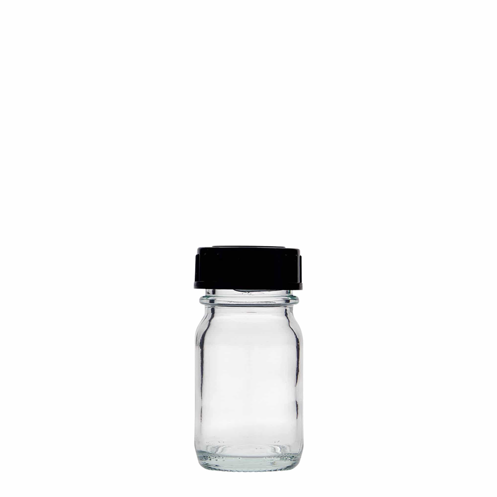 30 ml bredehalsfles, opening: DIN 32