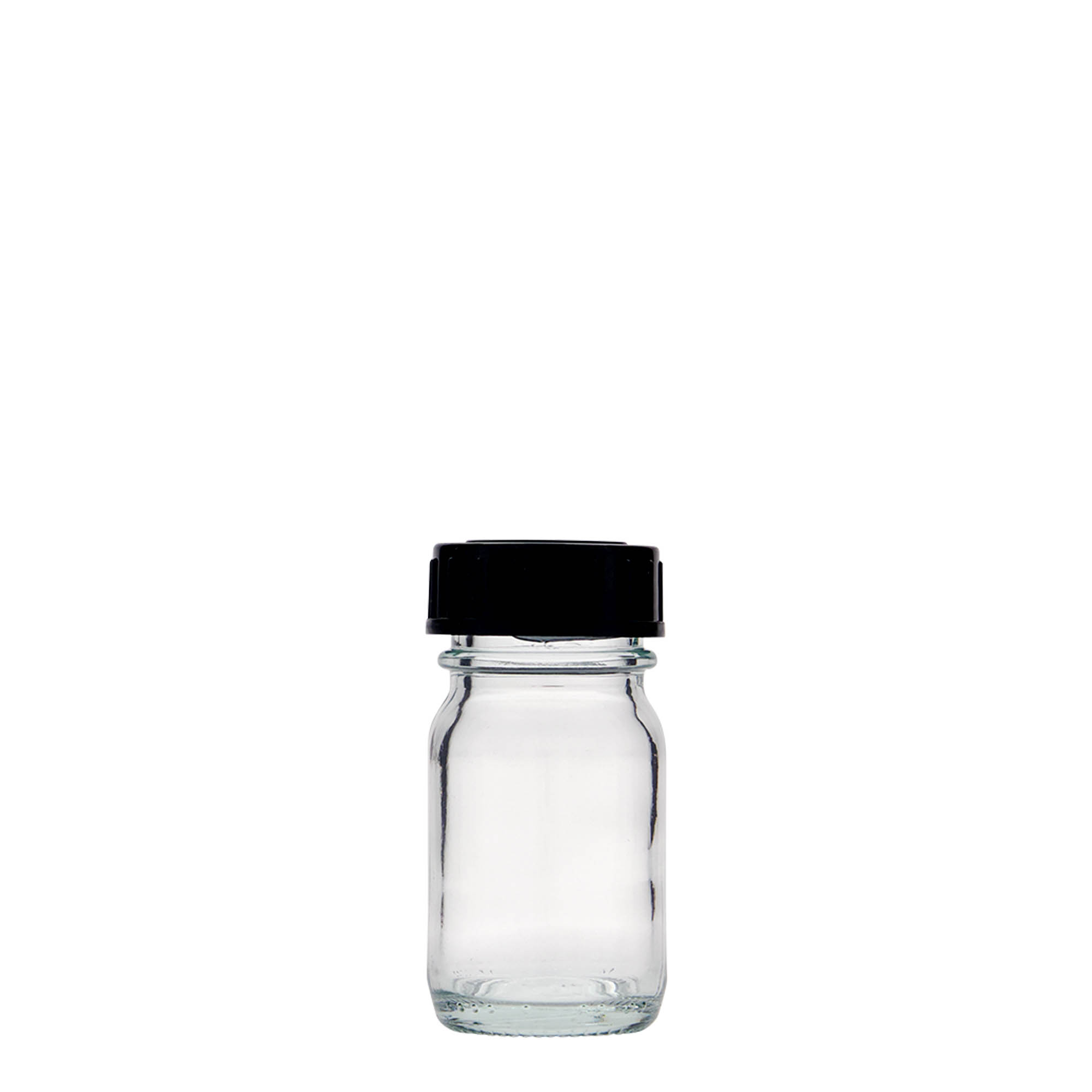 30 ml bredehalsfles, opening: DIN 32 30 ml bredehalsfles, opening: DIN 32