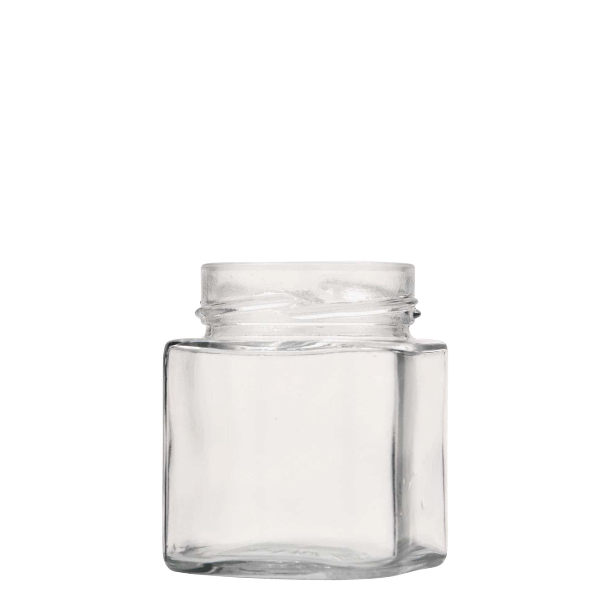 212 ml vierkantglas 'Ikarus', opening: Deep-Twist-Off (DTO 63)