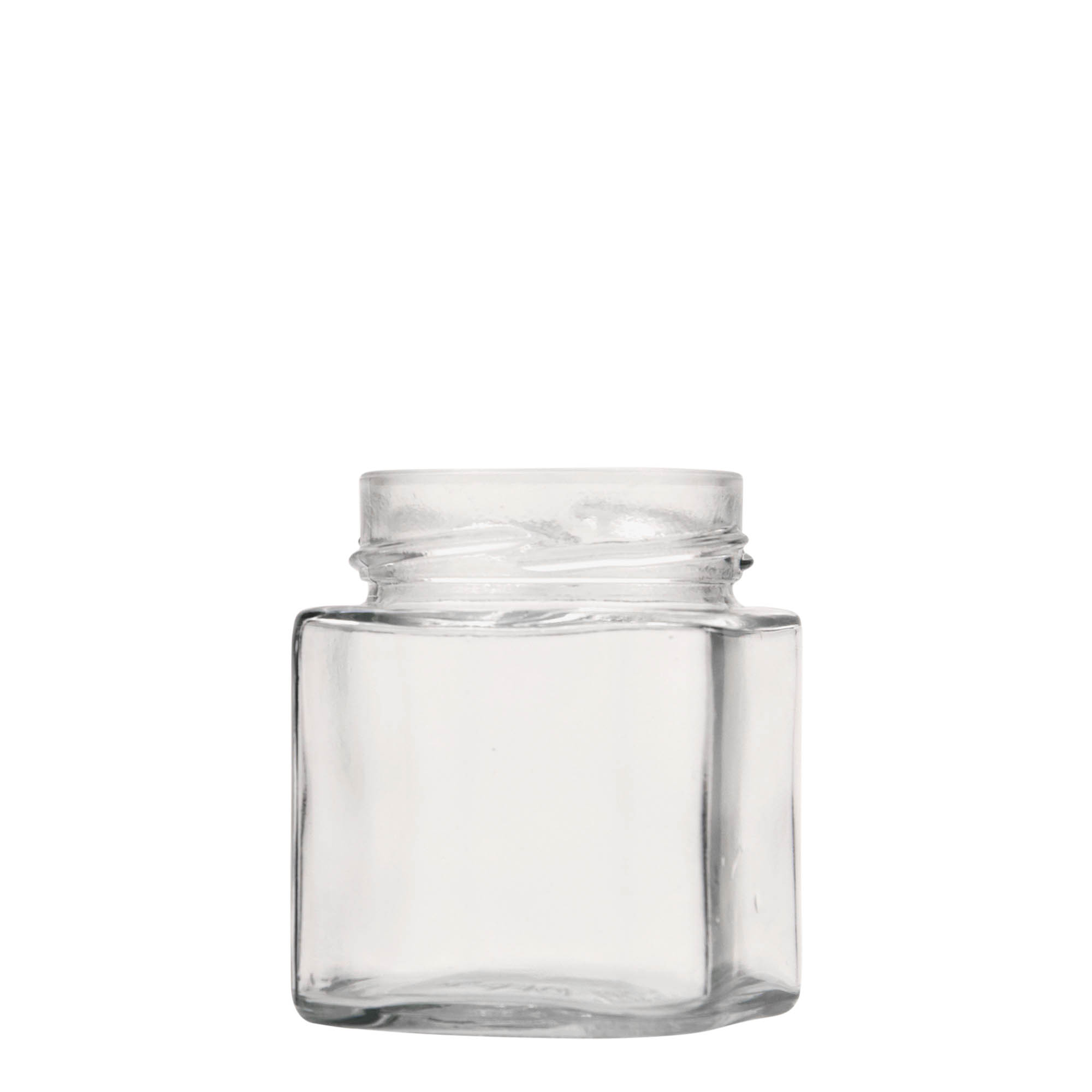 212 ml vierkantglas 'Ikarus', opening: Deep-Twist-Off (DTO 63)
