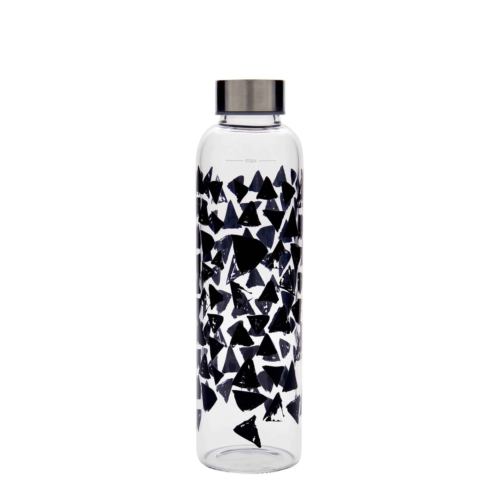 500 ml drinkfles 'Perseus - Zwarte Driehoeken', opening: schroefdop